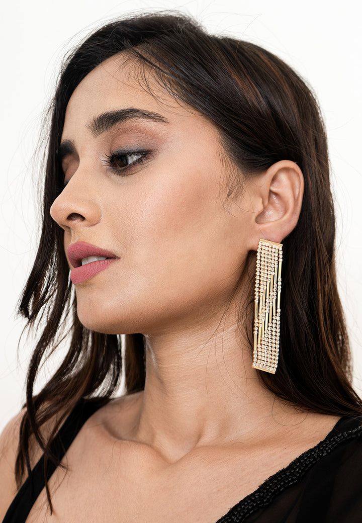 Long Chain Dangle Earrings golden