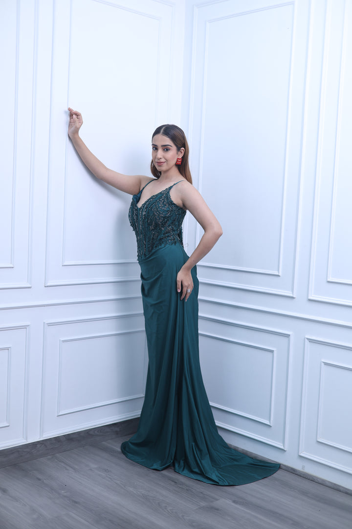 Royal Jade Mermaid Gown