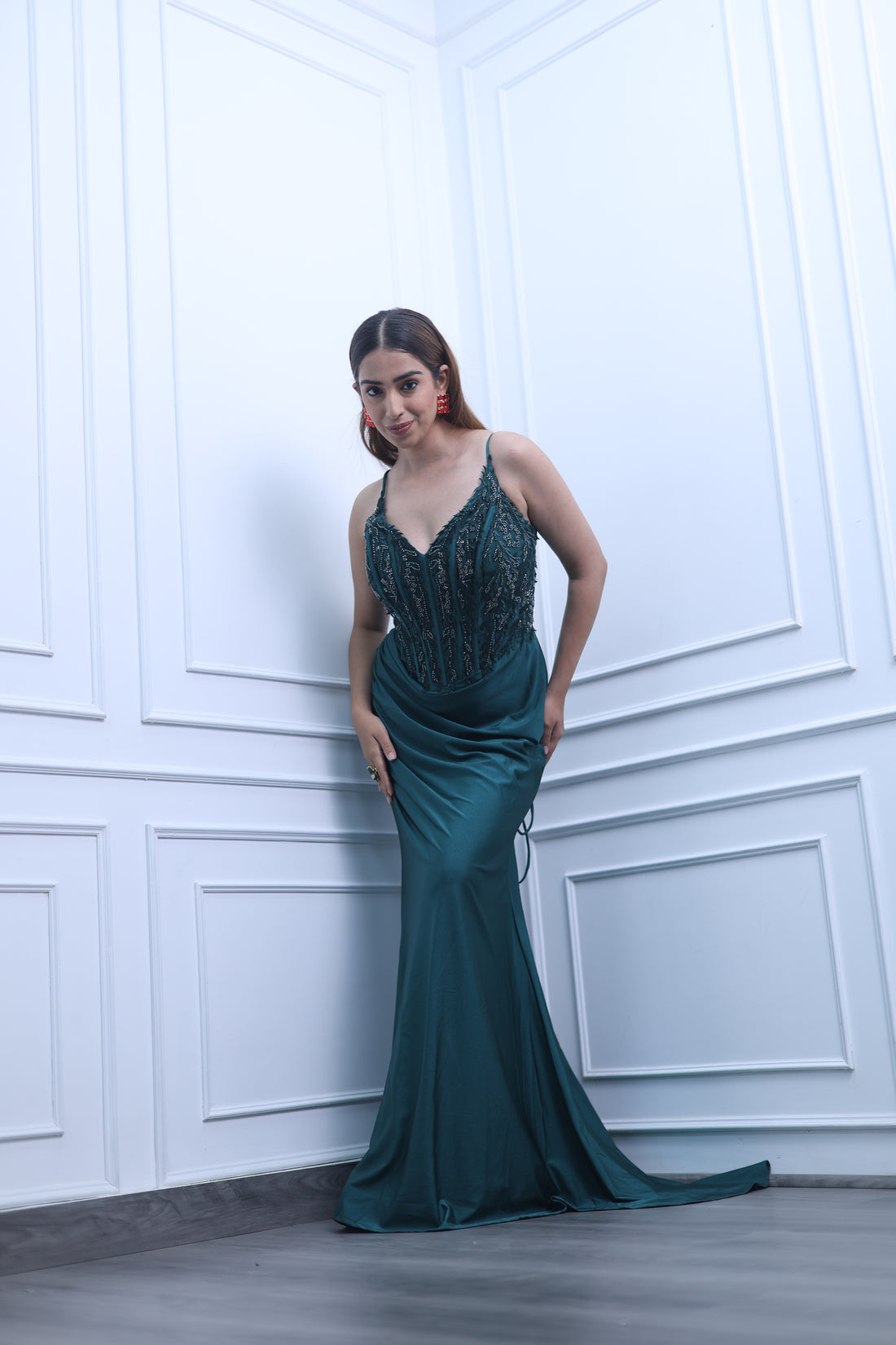 Royal Jade Mermaid Gown