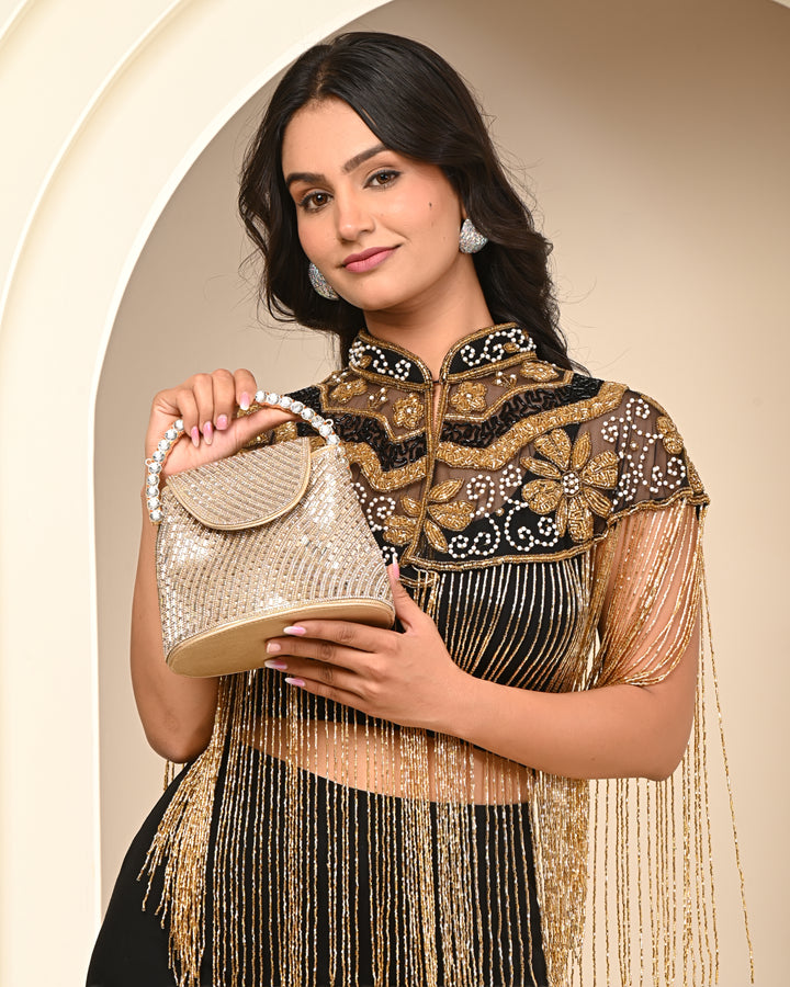 Luxury Gold Bridal Clutch