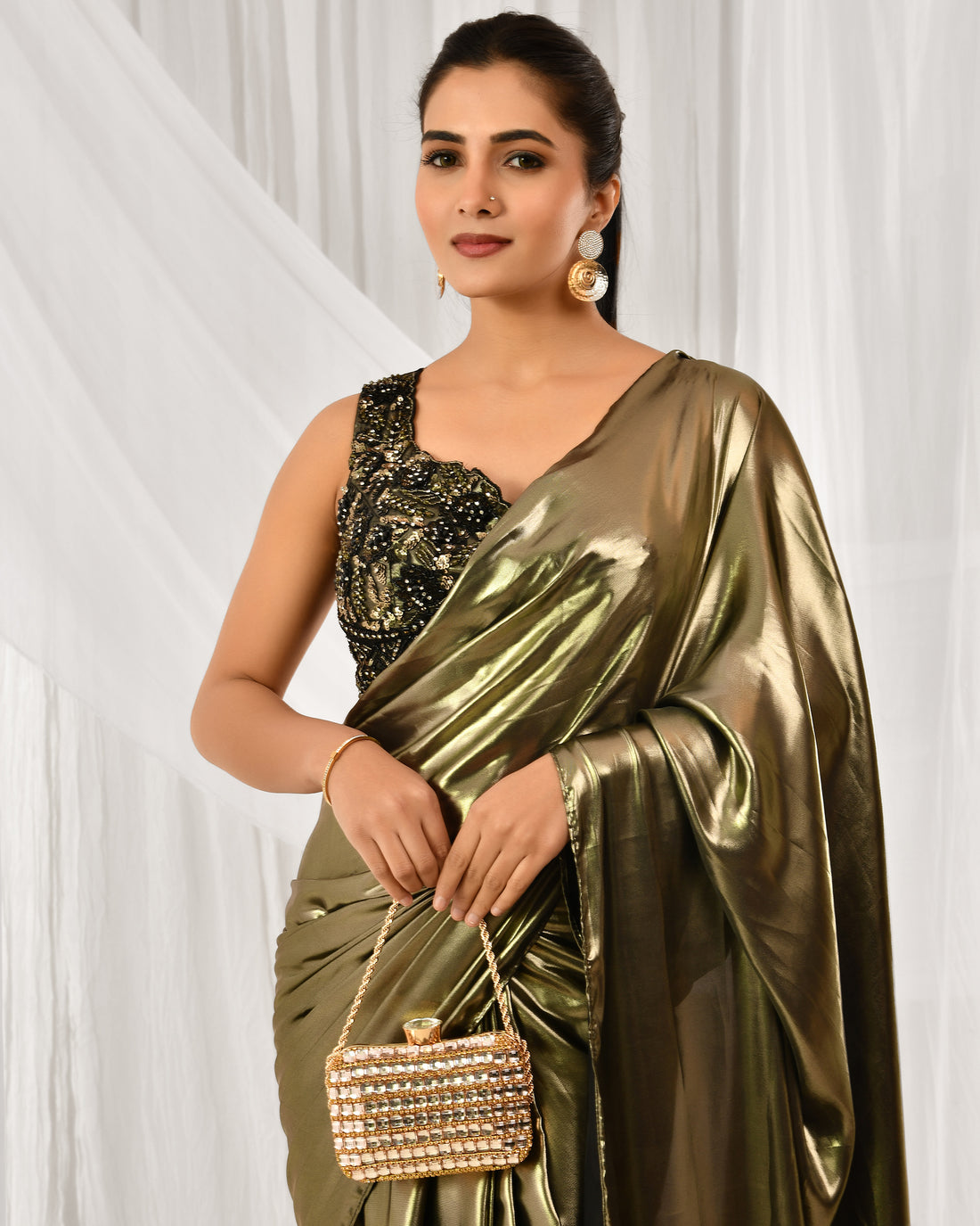 Mystic golden saree