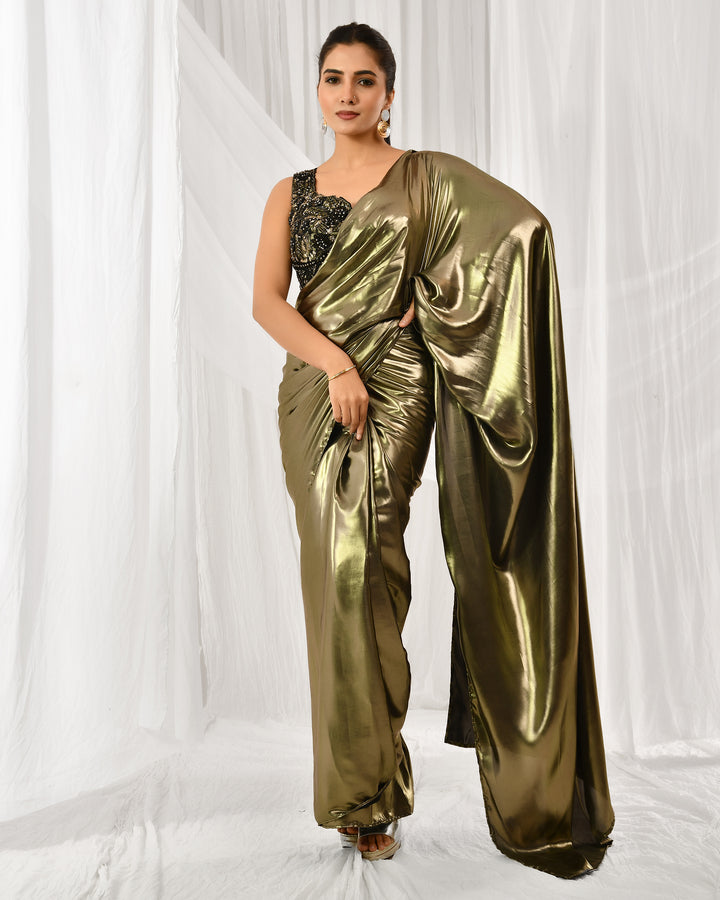 Mystic golden saree