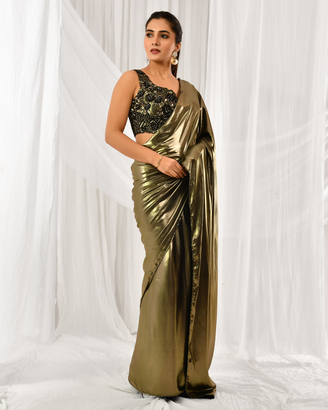 Mystic golden saree