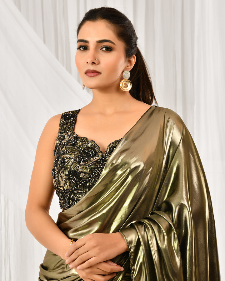 Mystic golden saree