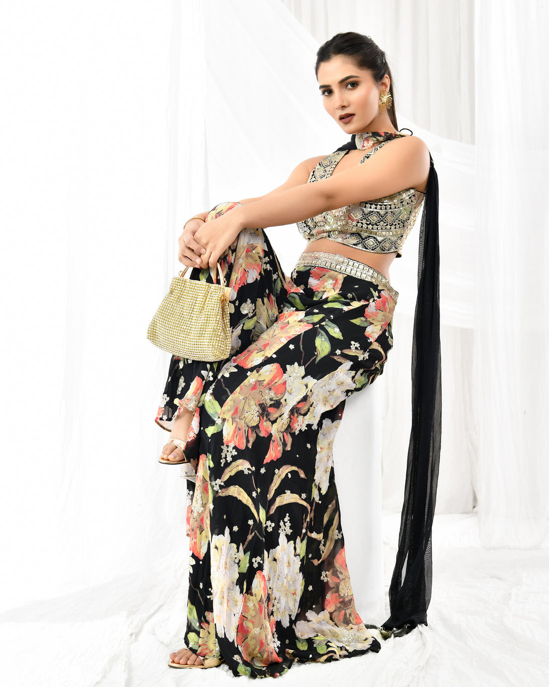 Elegant Golden Potli Bag