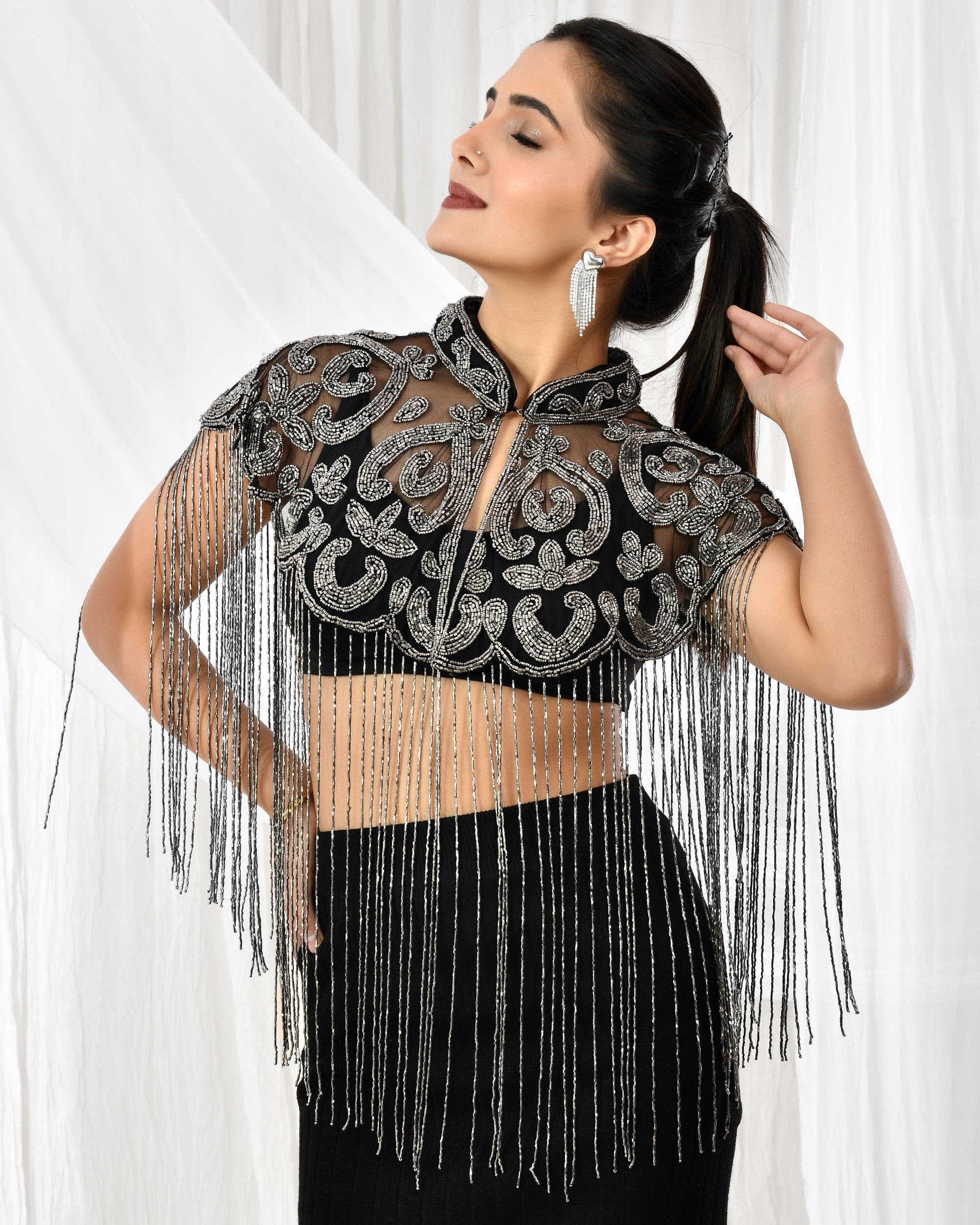 Mercury Enchant Beaded Cape