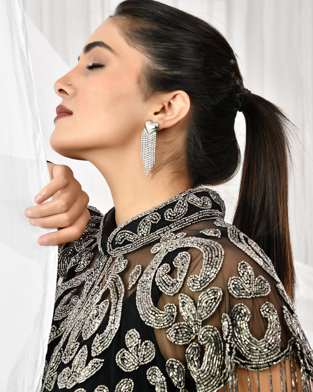 Mercury Enchant Beaded Cape