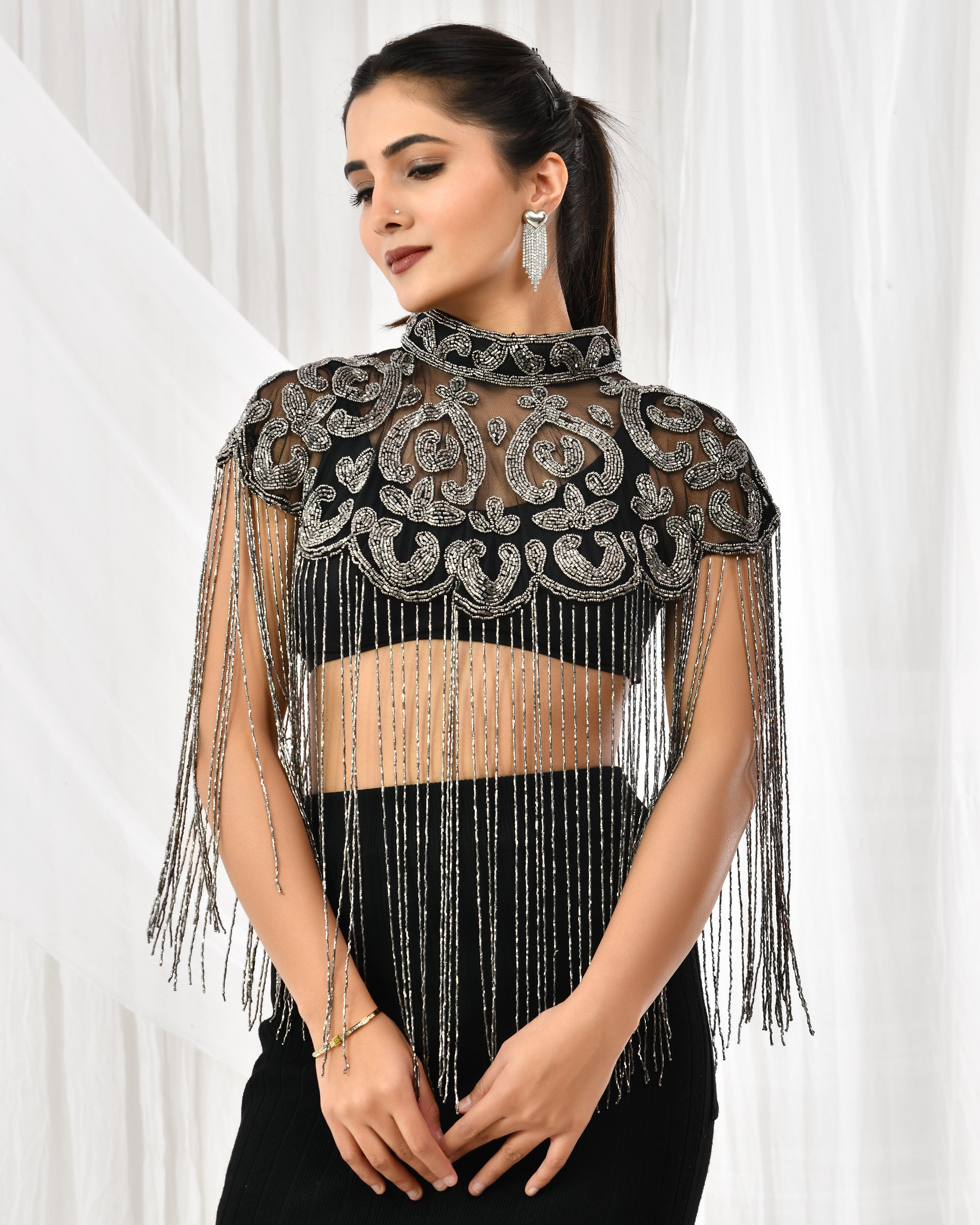 Mercury Enchant Beaded Cape