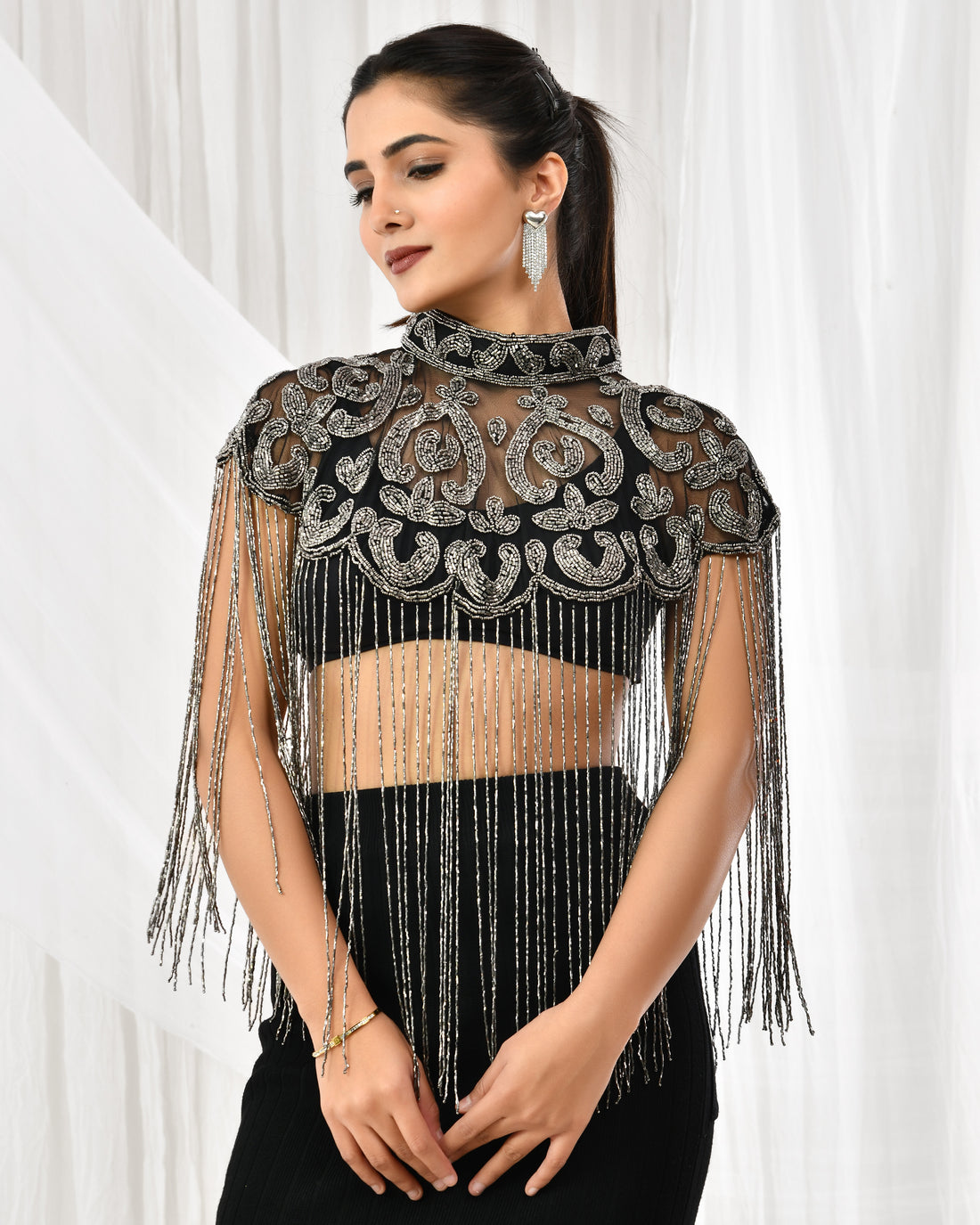 Mercury Enchant Beaded Cape