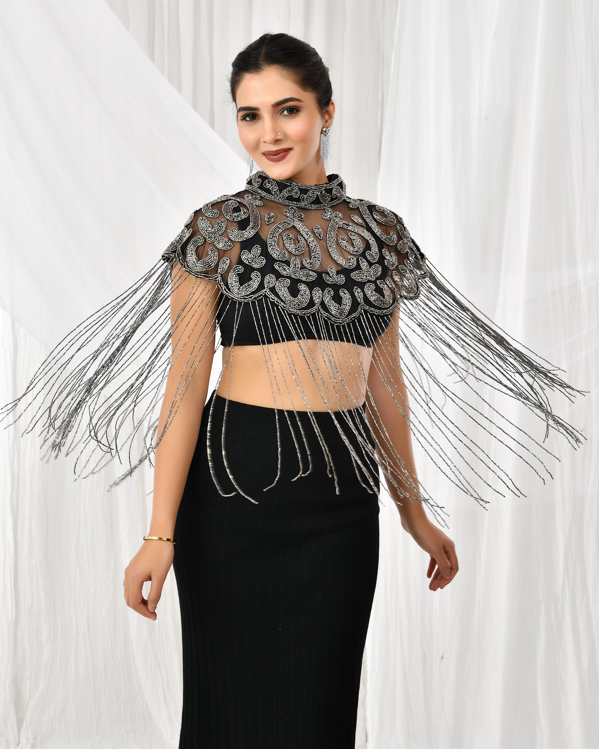 Mercury Enchant Beaded Cape