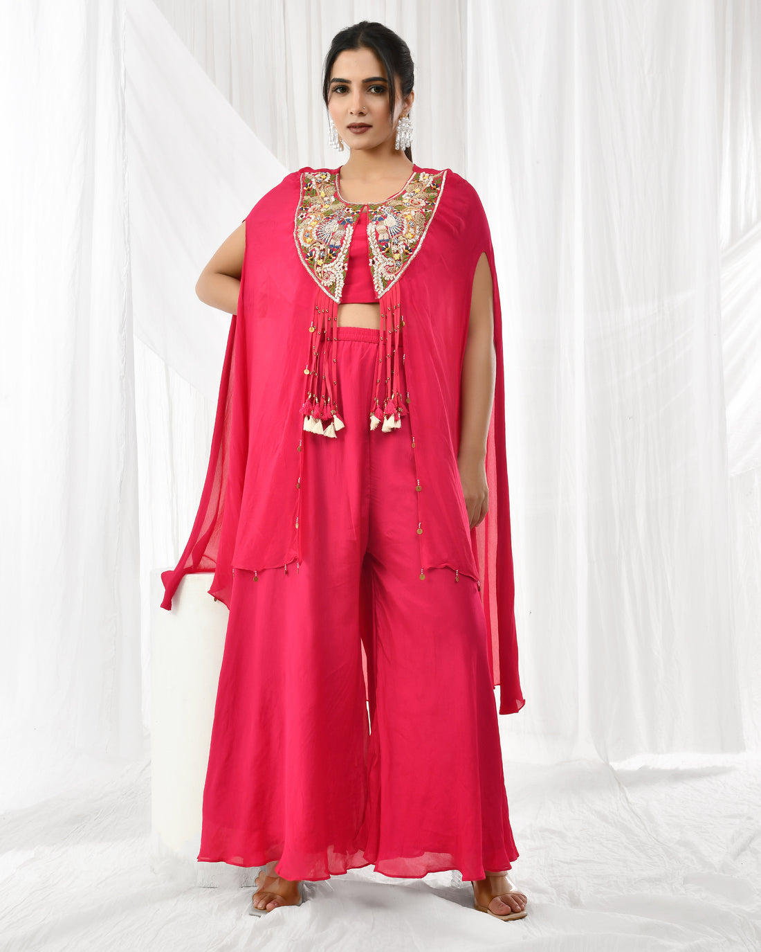 Ruby Radiance Palazzo Set