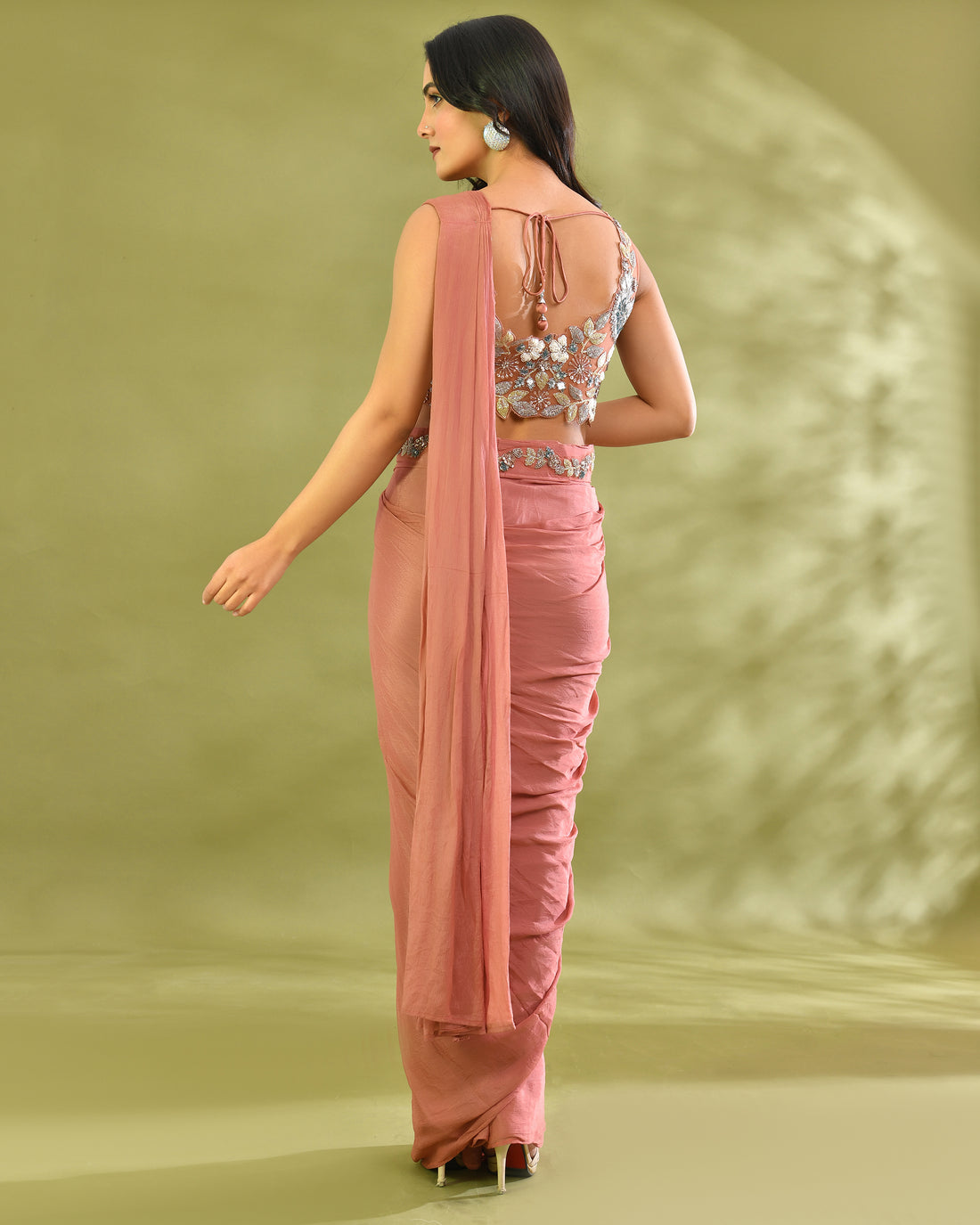 Crimson majesty saree