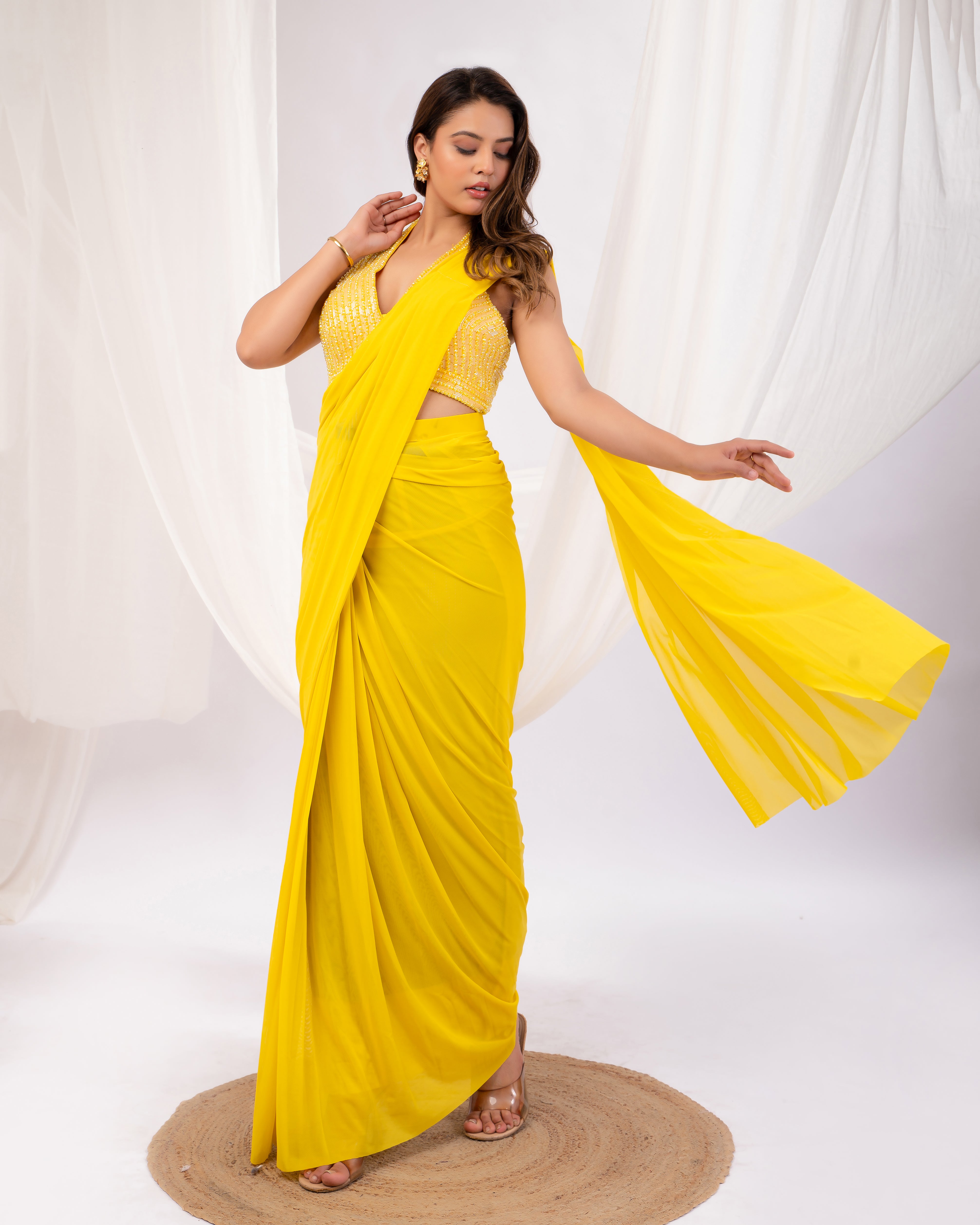 Golden hour muse- Satrangi Collection