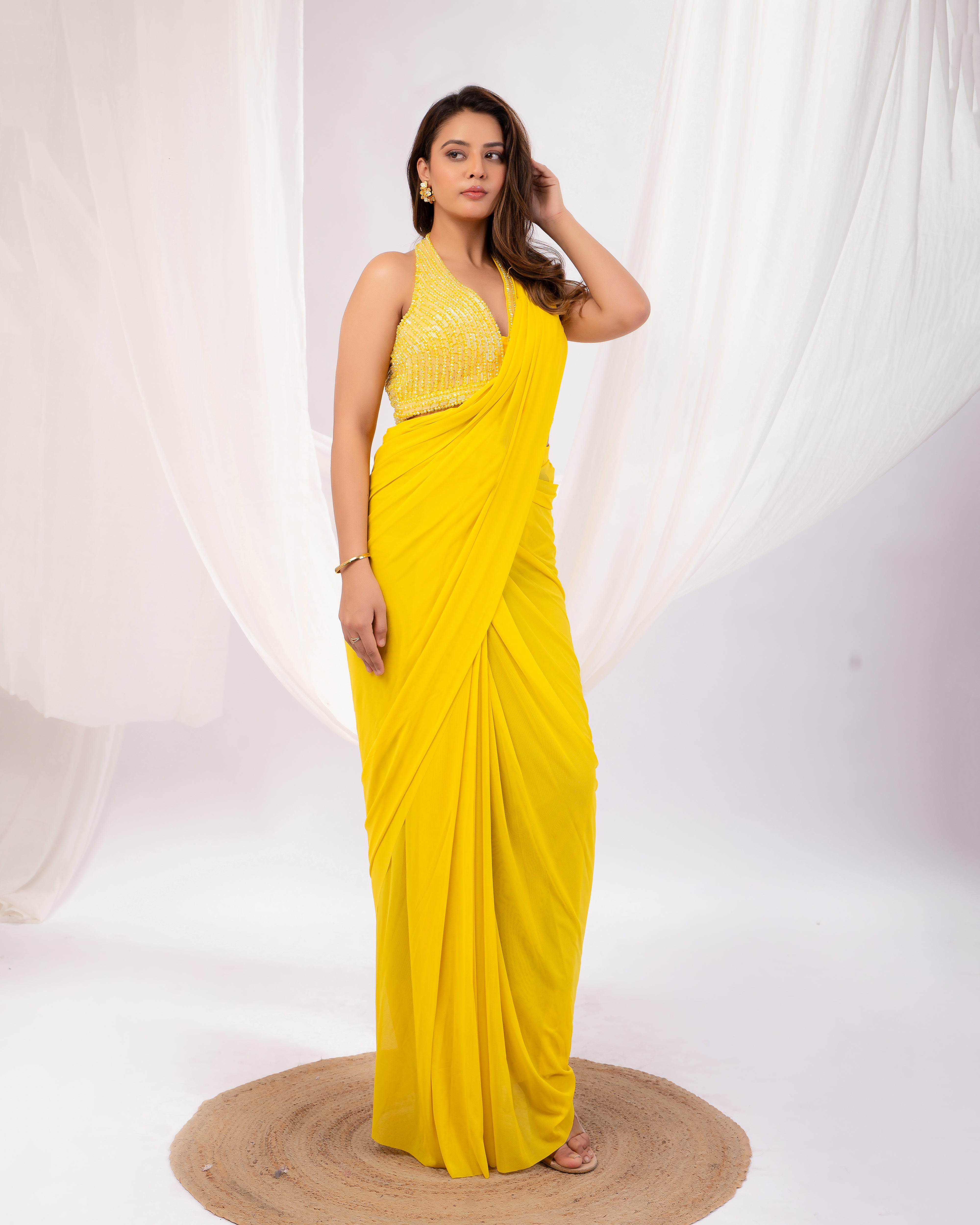 Golden hour muse- Satrangi Collection