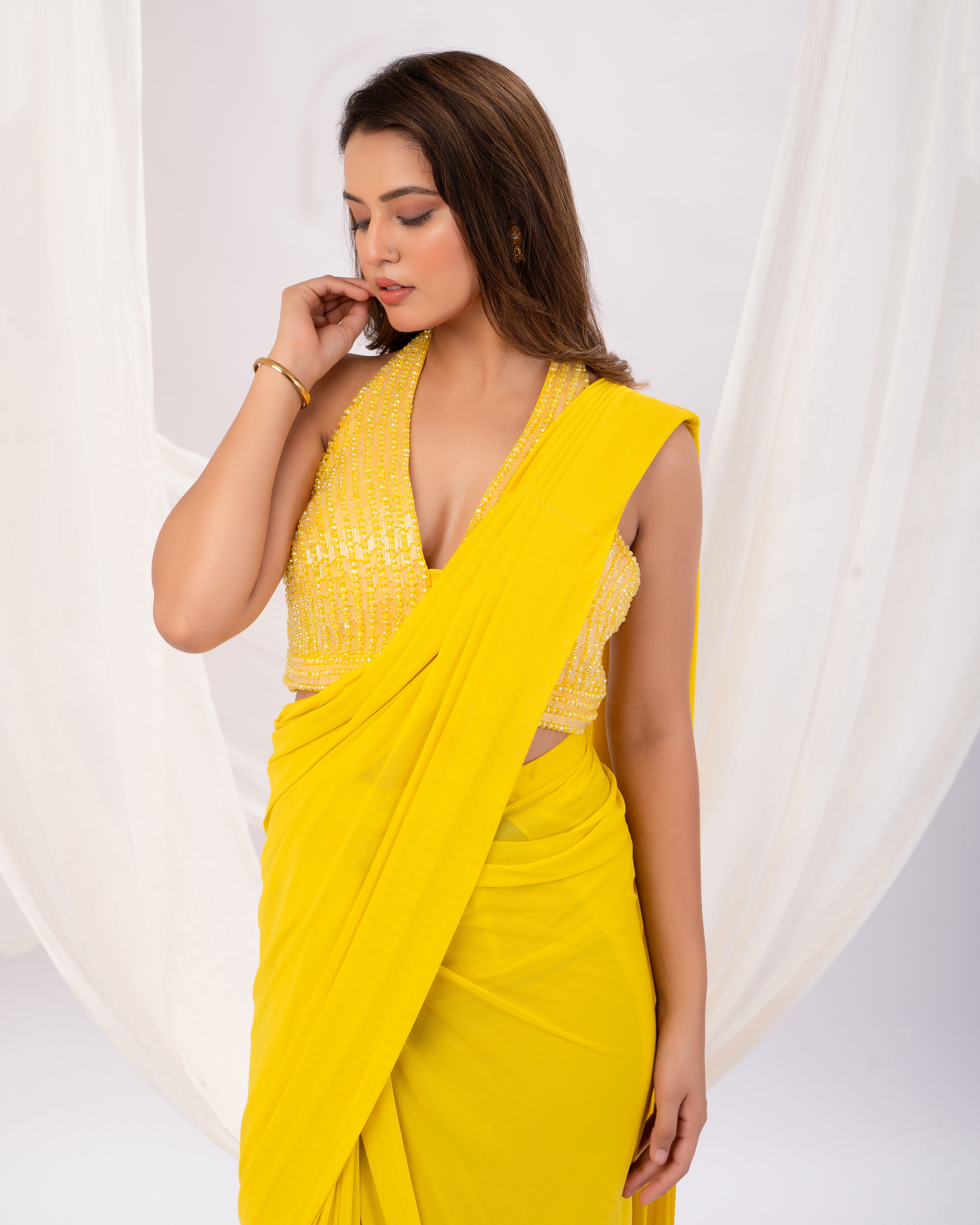 Golden hour muse- Satrangi Collection