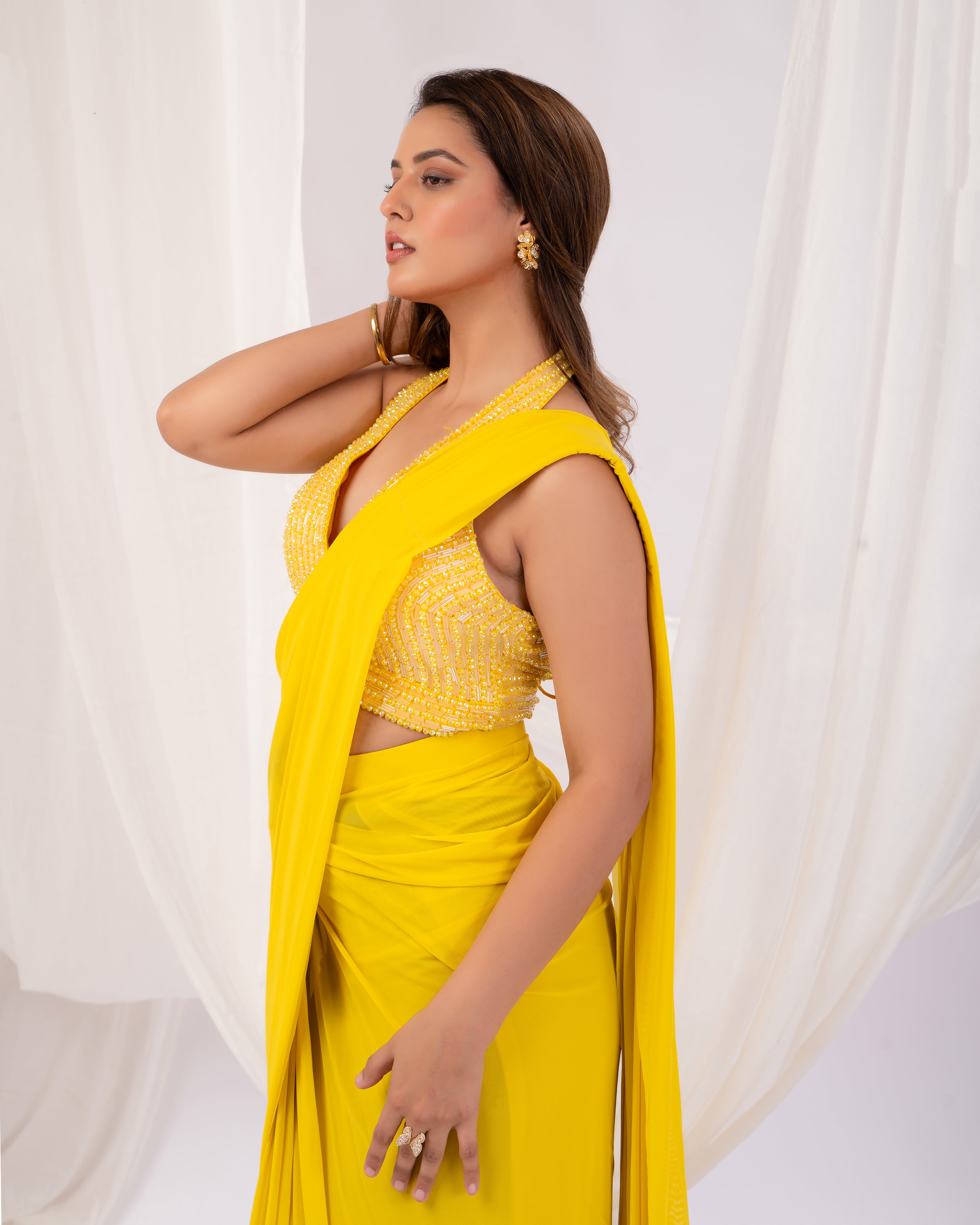 Golden hour muse- Satrangi Collection