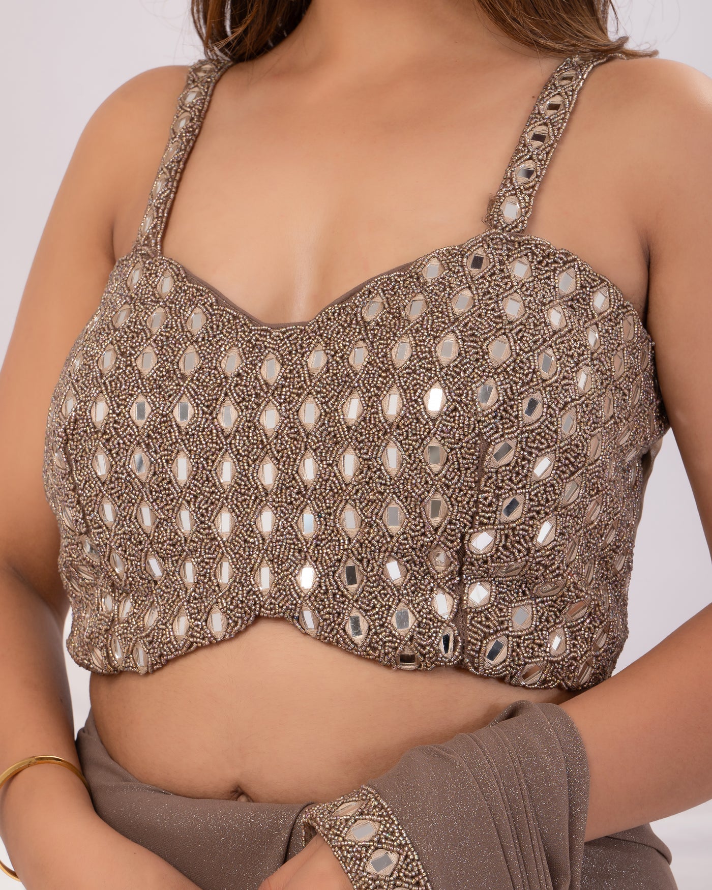 Desi girl pre draped saree – Cholis Jaipur - Main Image