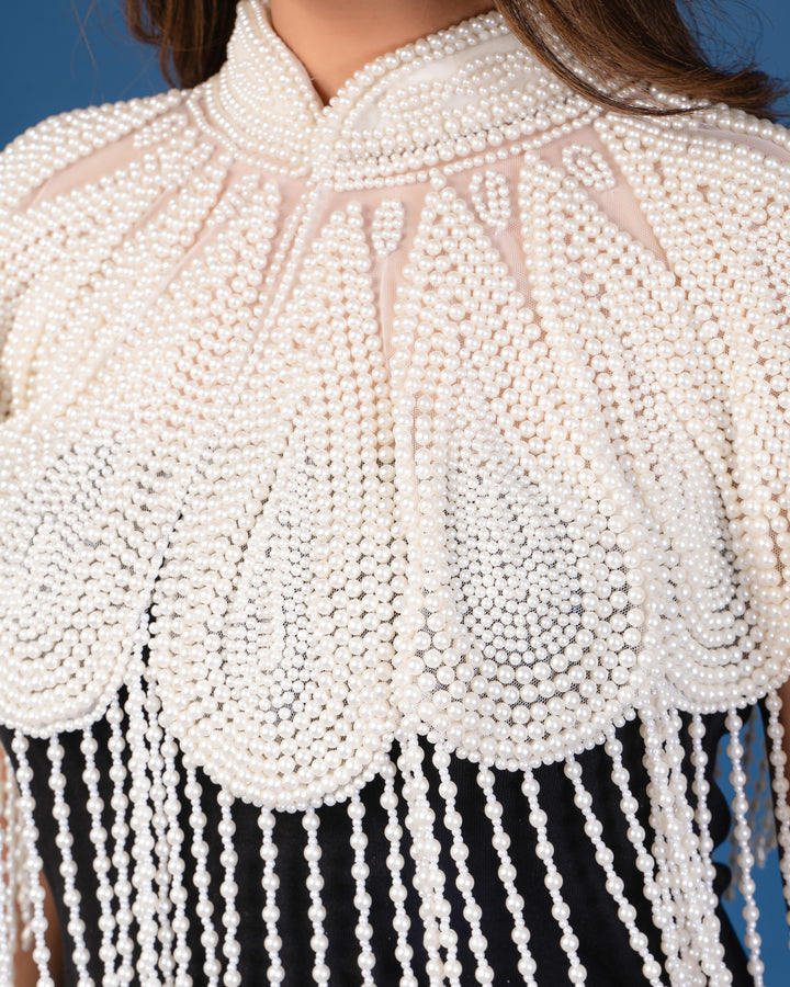 Celestial pearl cape