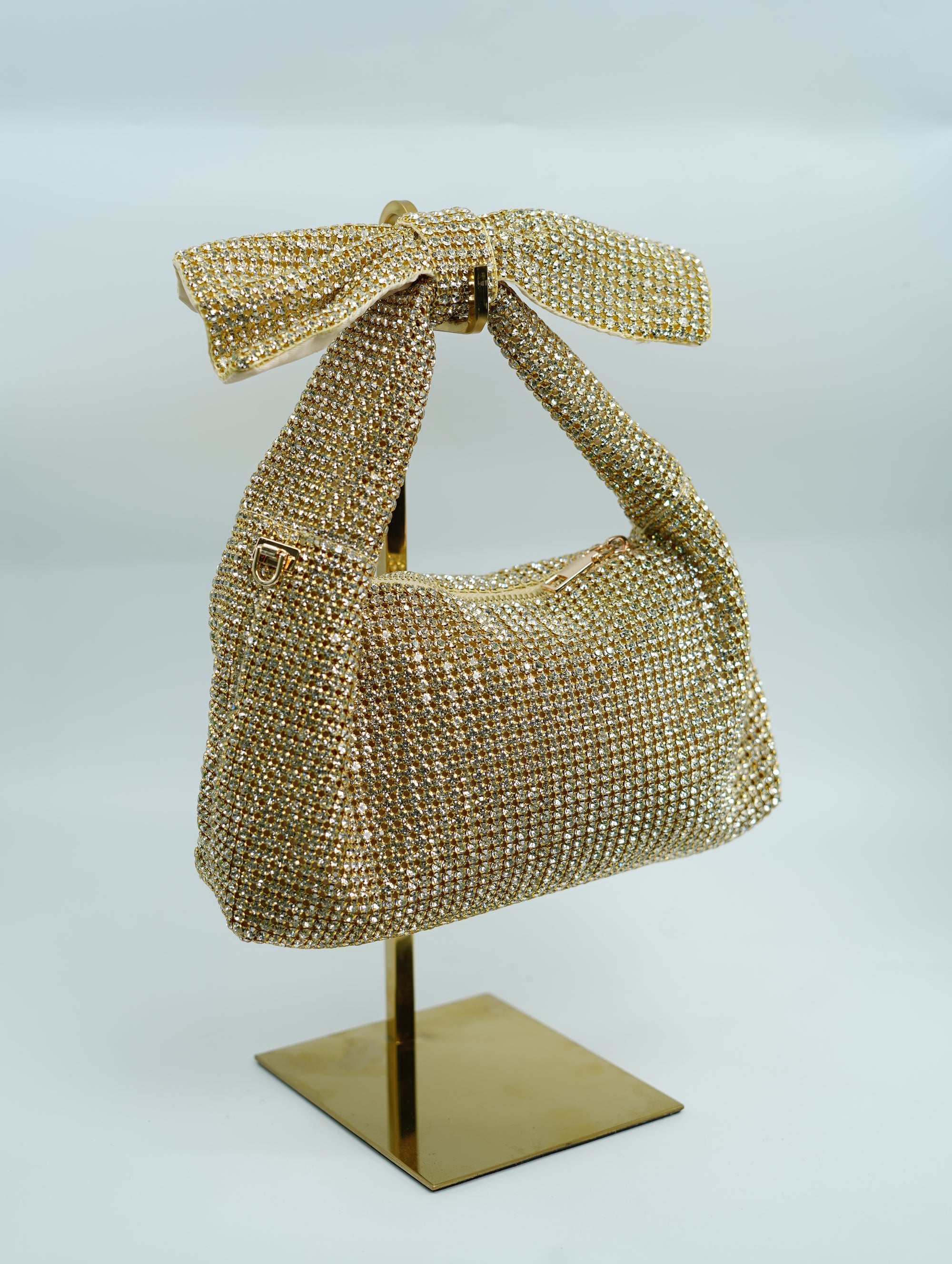 Sparkle Bow Luxe Crystal Handbag