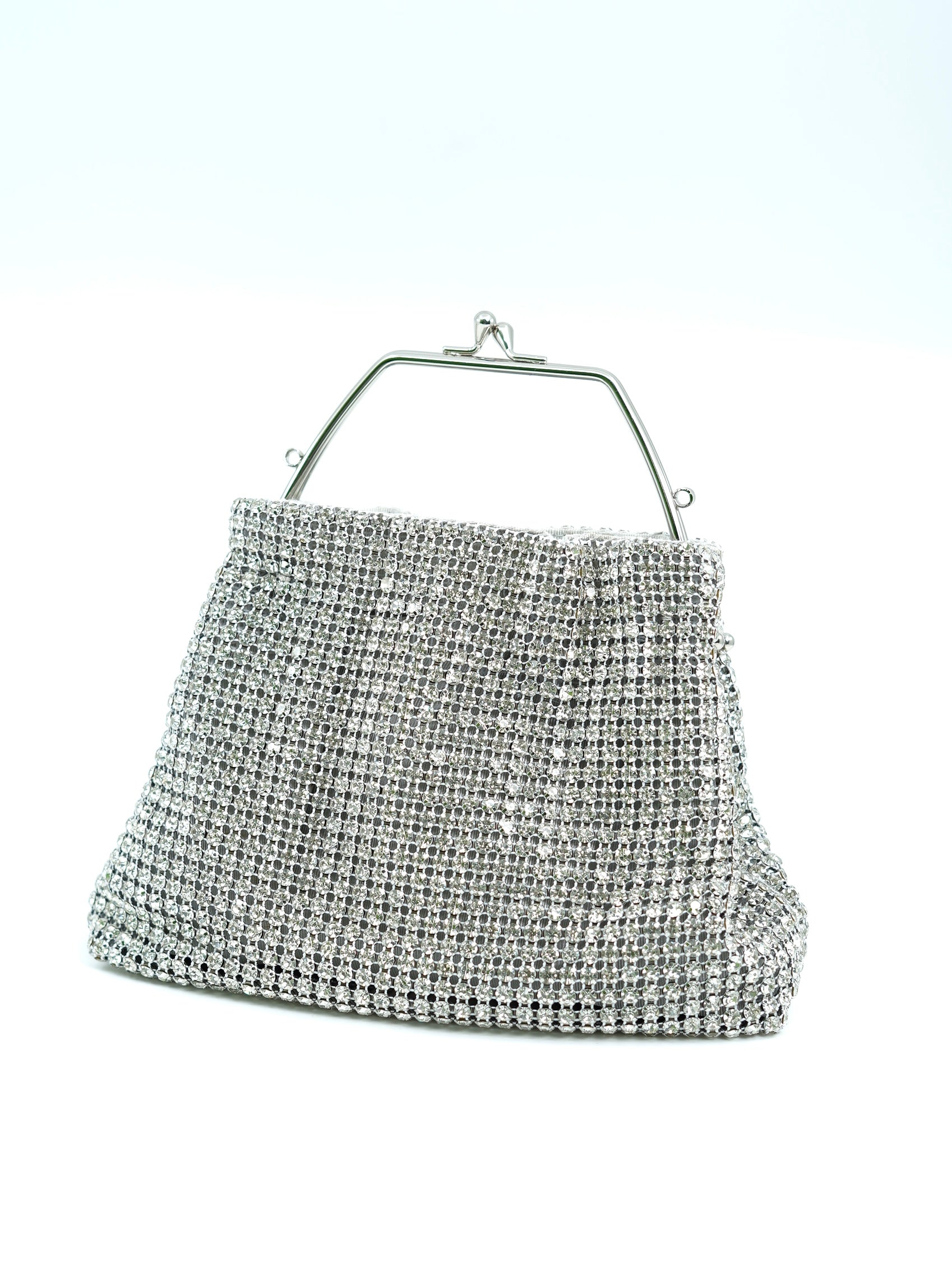 Potli Bag with Silver Metal Handle