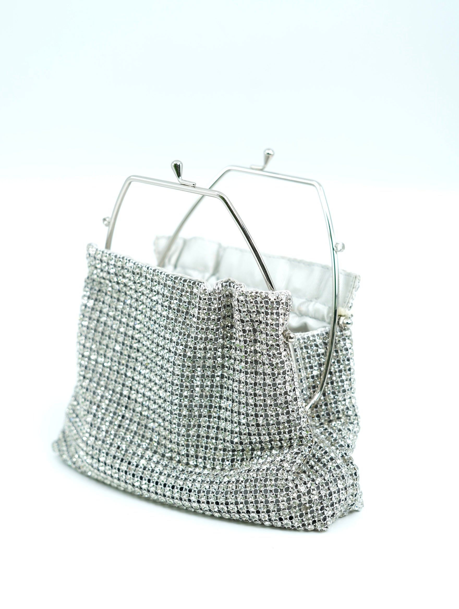 Potli Bag with Silver Metal Handle