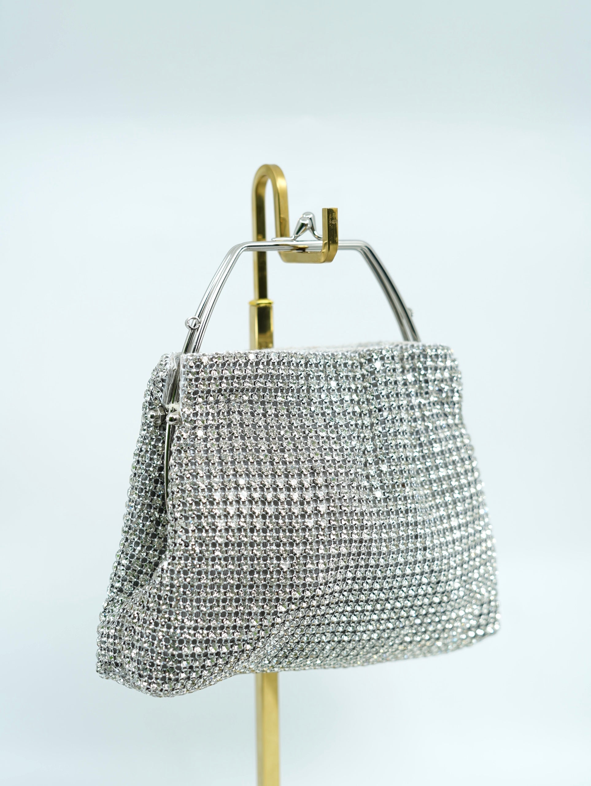 Potli Bag with Silver Metal Handle