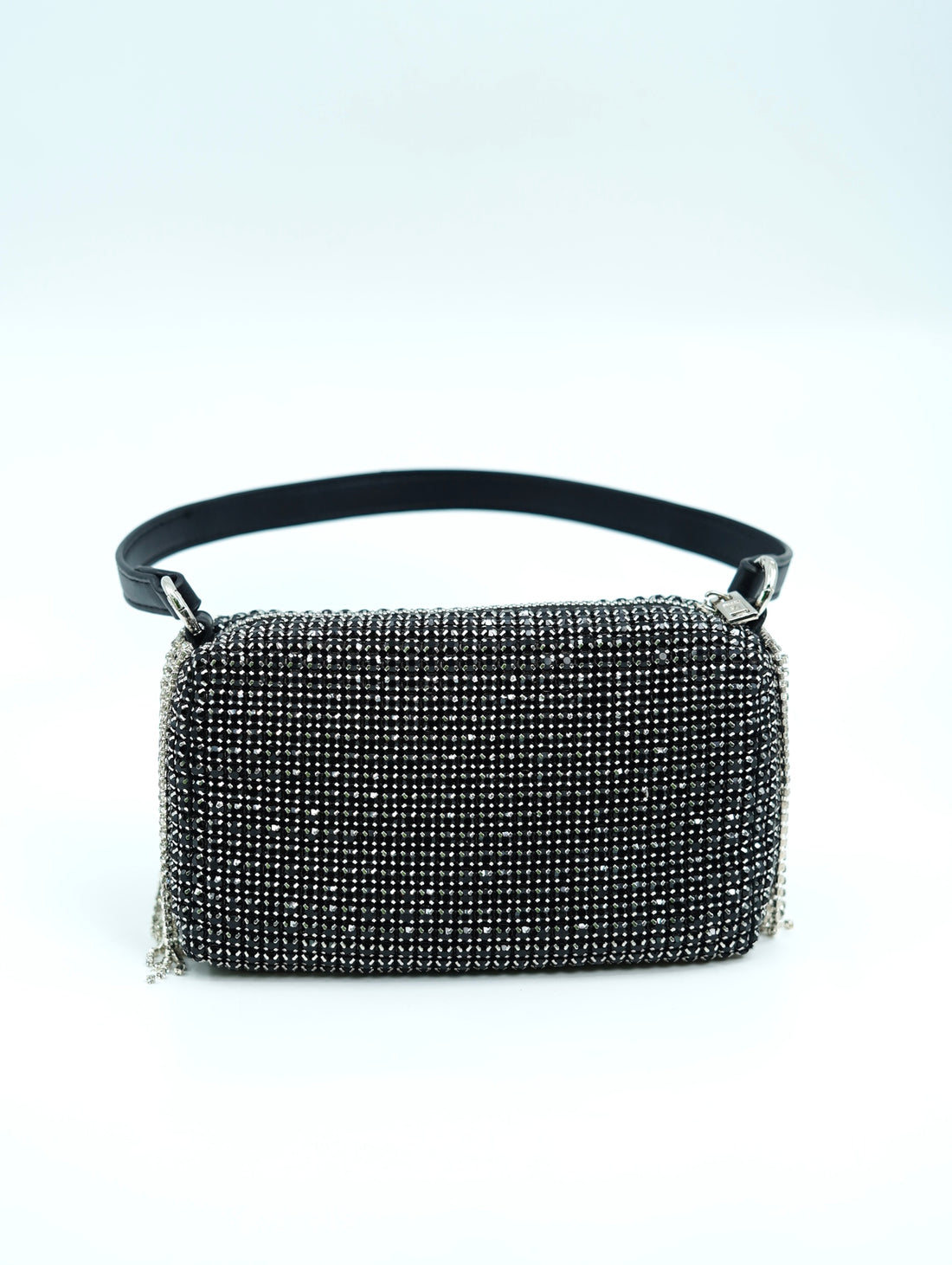 rhinestone fringe shoulder bag