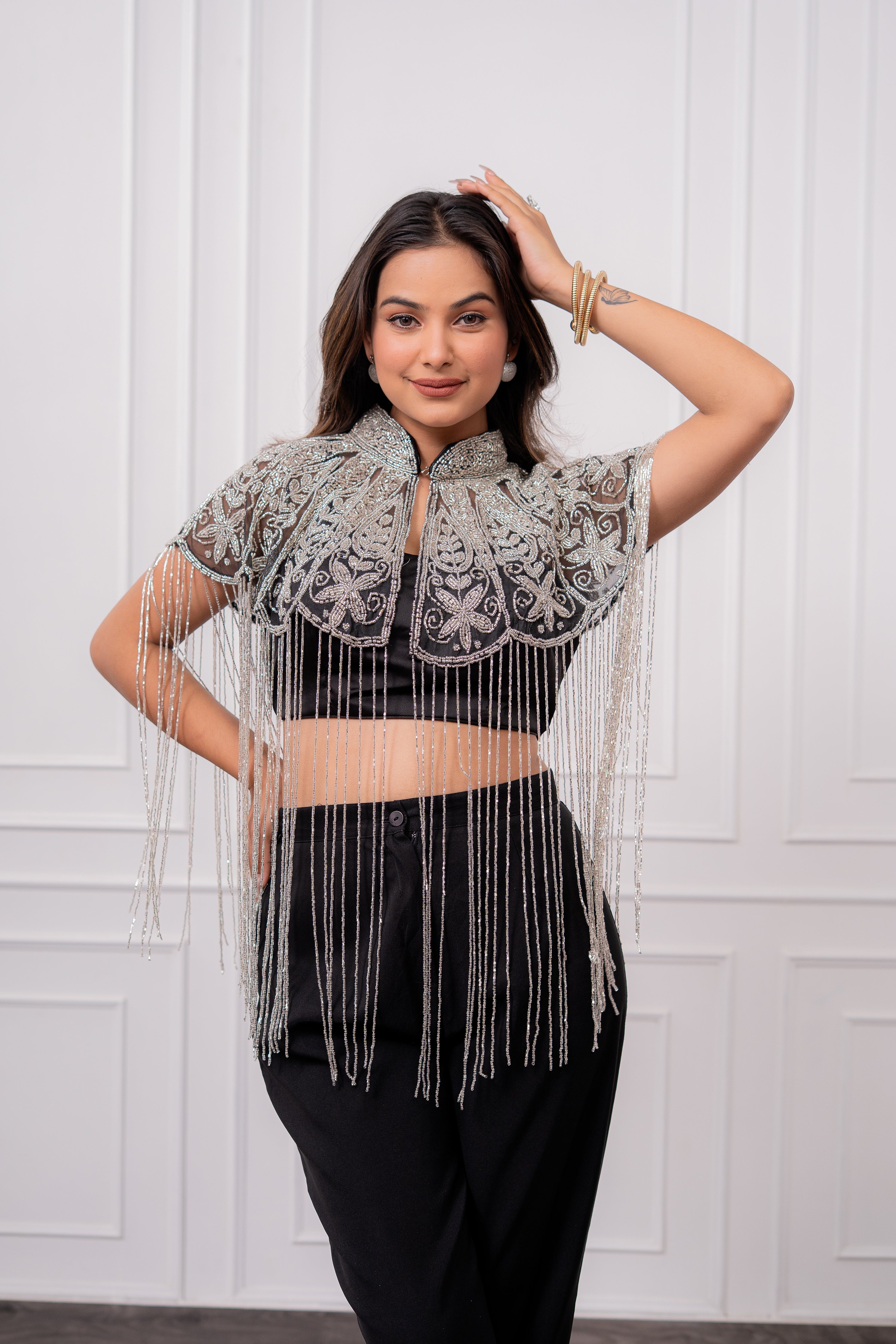 Silver Mirage Tubelight Cape