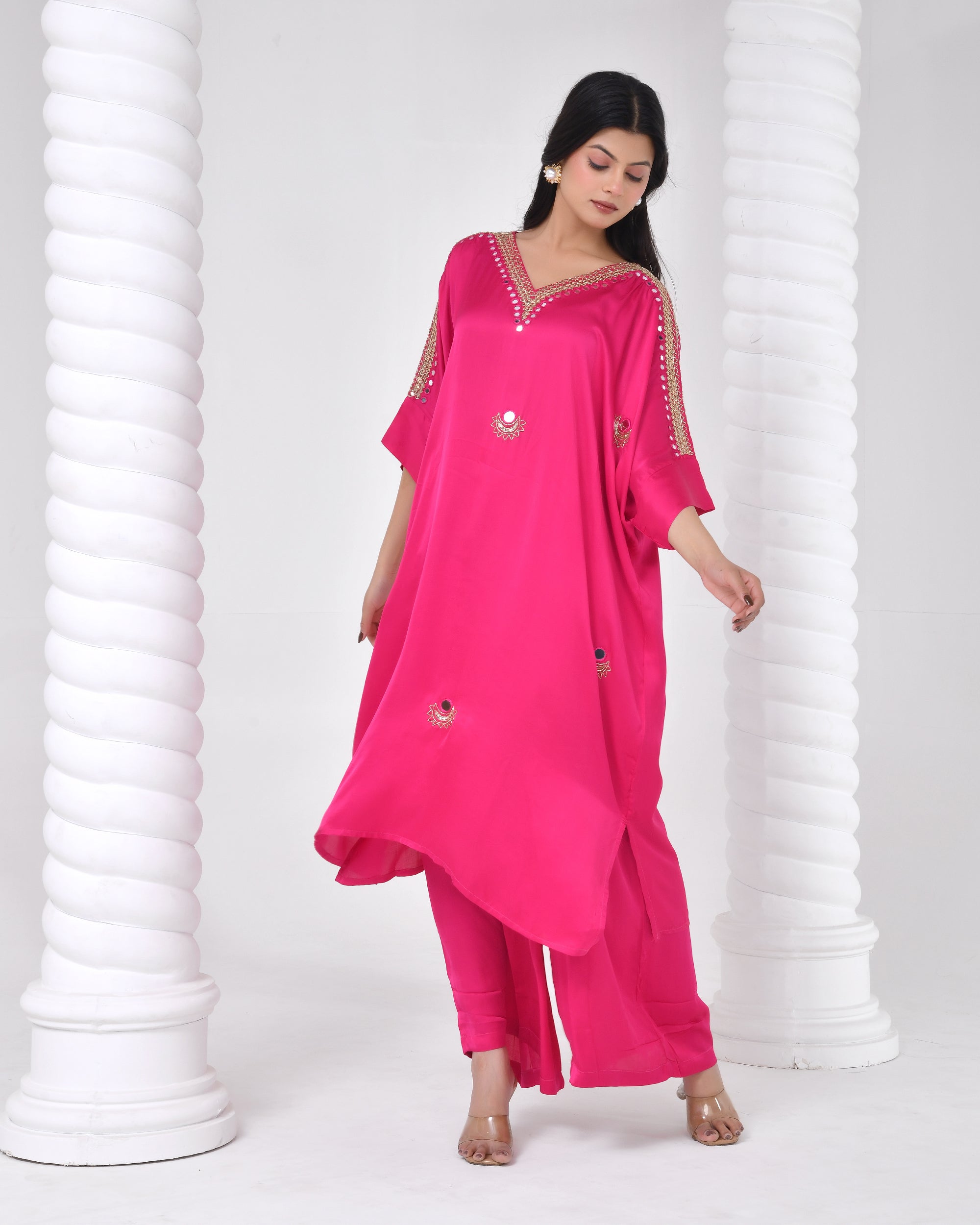 Rani Noor Mirror Embellished Dress