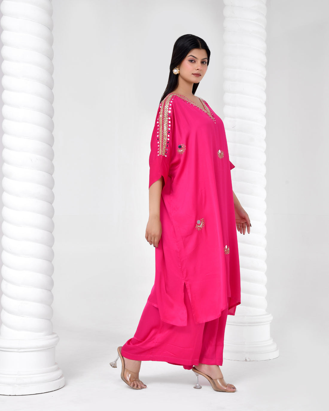 Rani Noor Mirror Embellished Dress