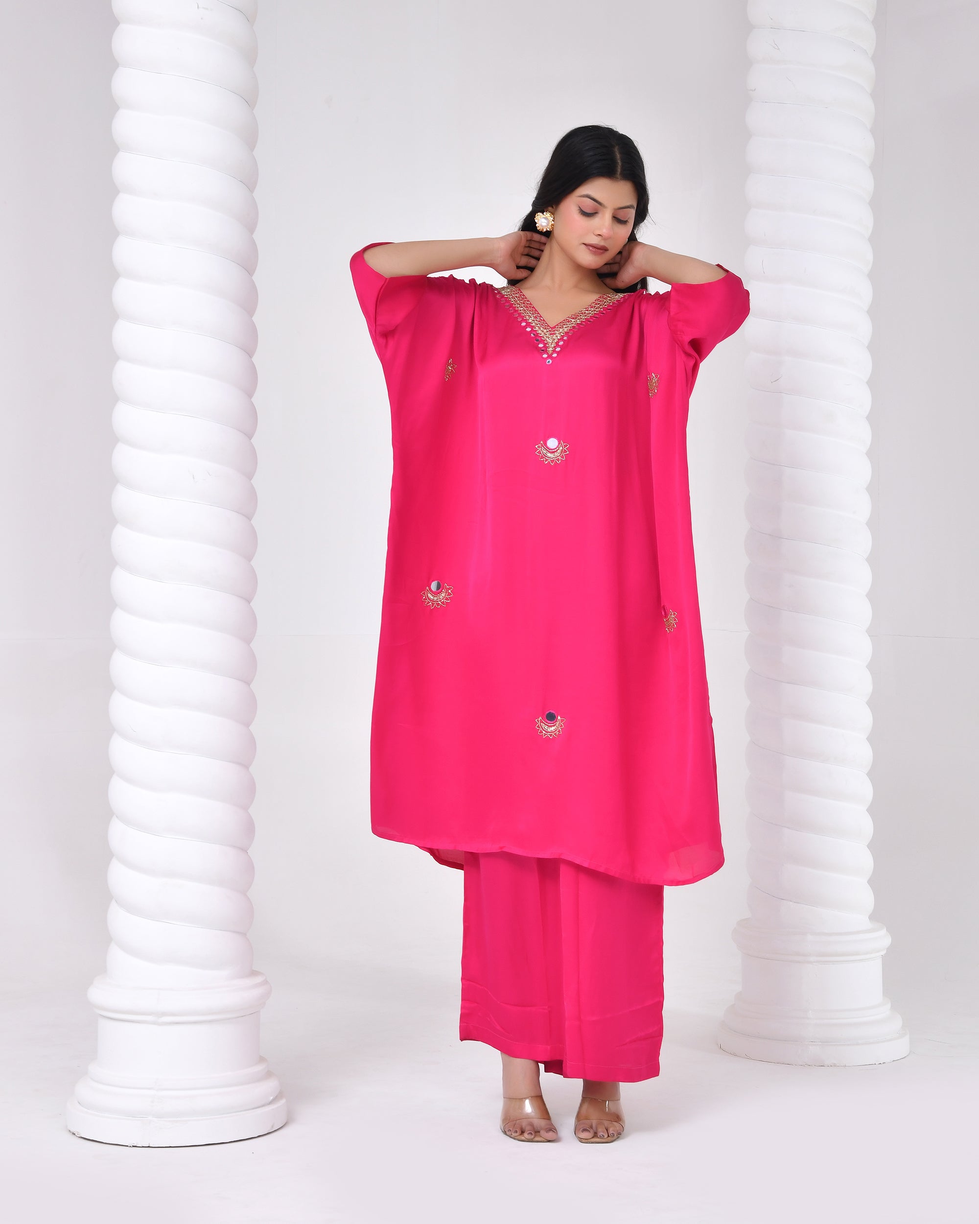 Rani Noor Mirror Embellished Dress
