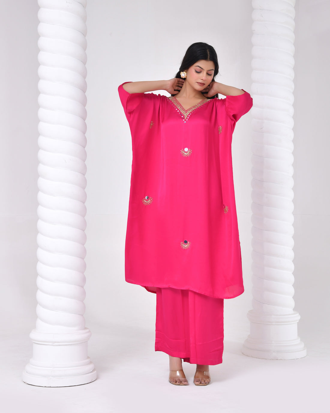 Rani Noor Mirror Embellished Dress