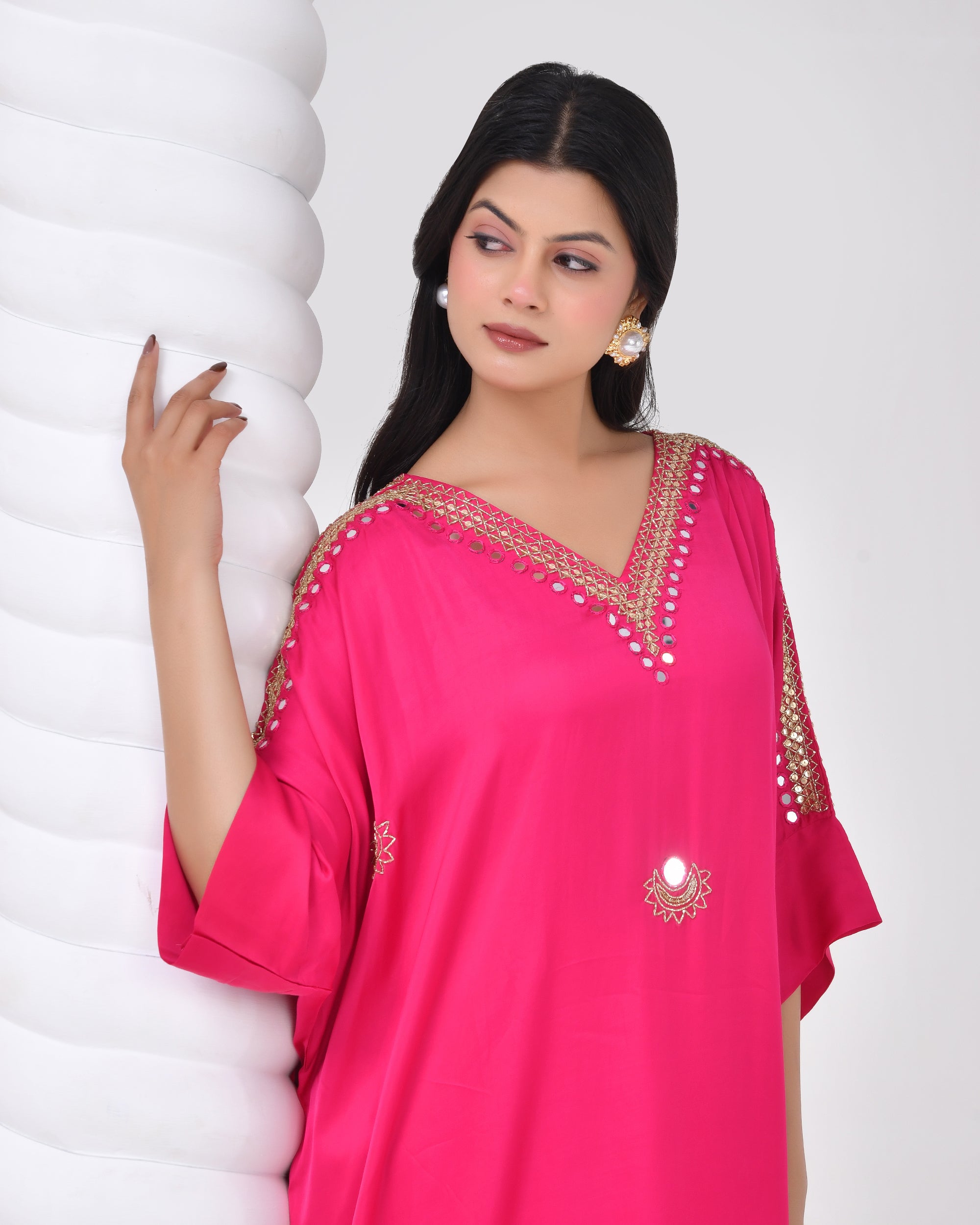Rani Noor Mirror Embellished Dress