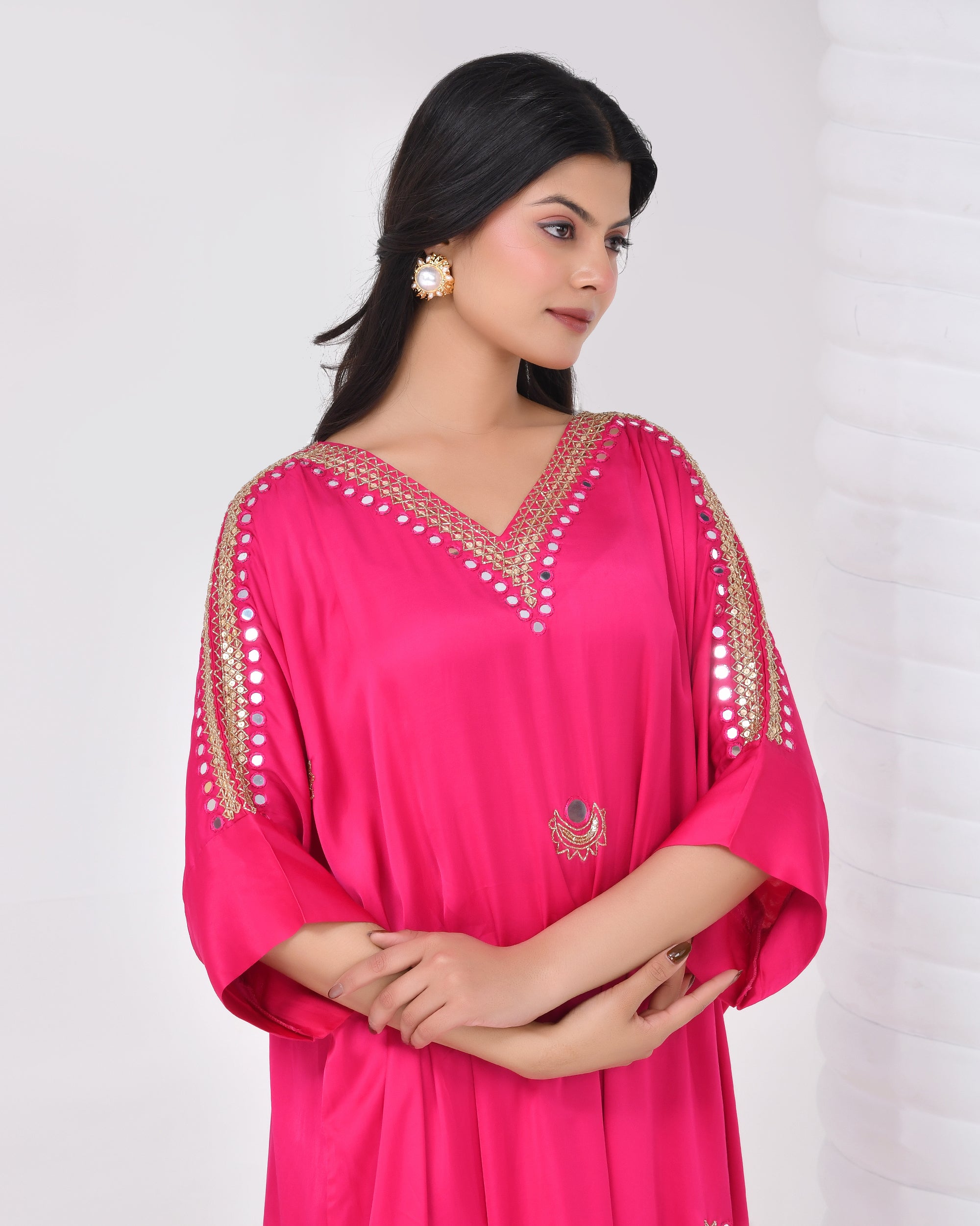 Rani Noor Mirror Embellished Dress