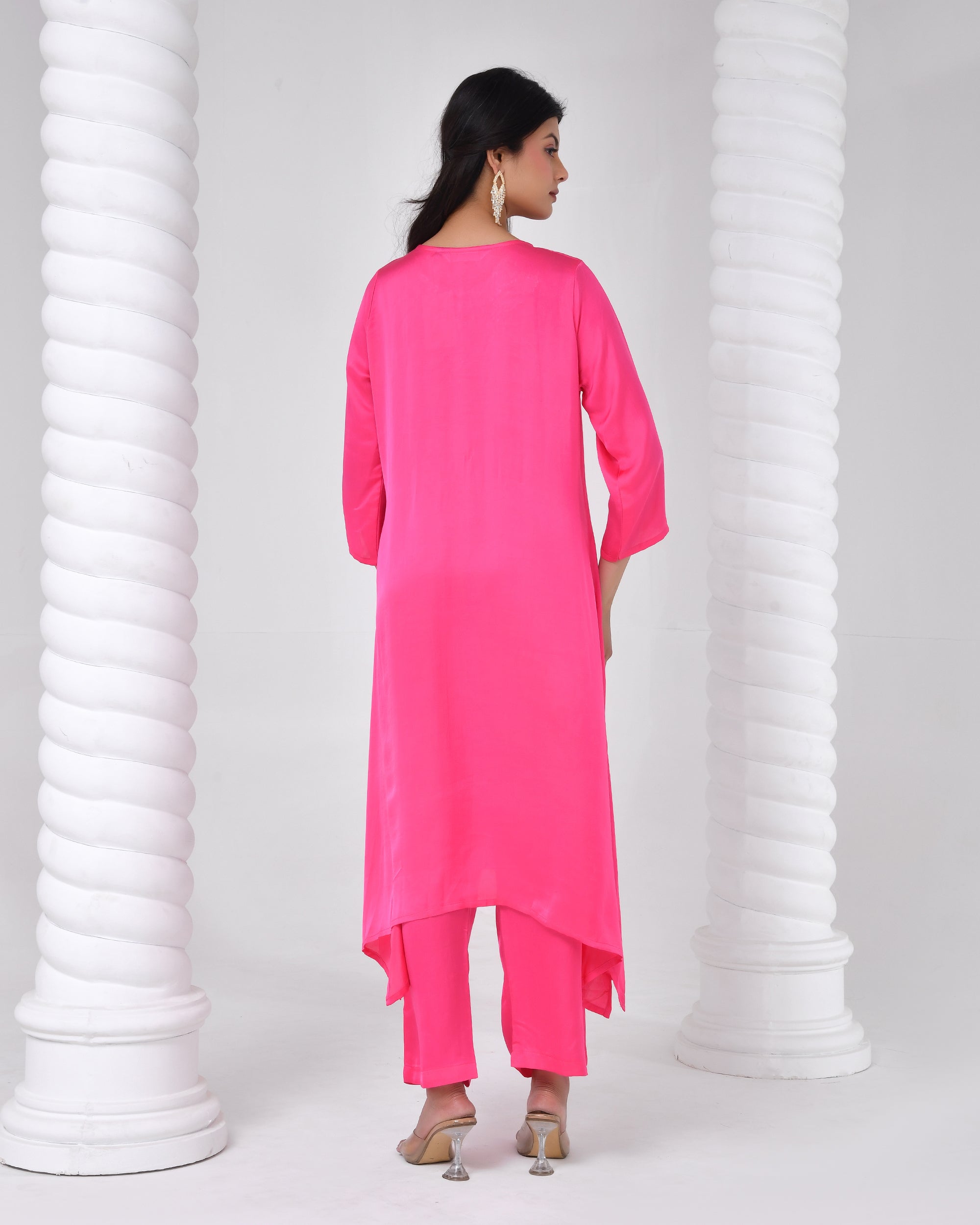 Rani Pink Heritage Kurta Set