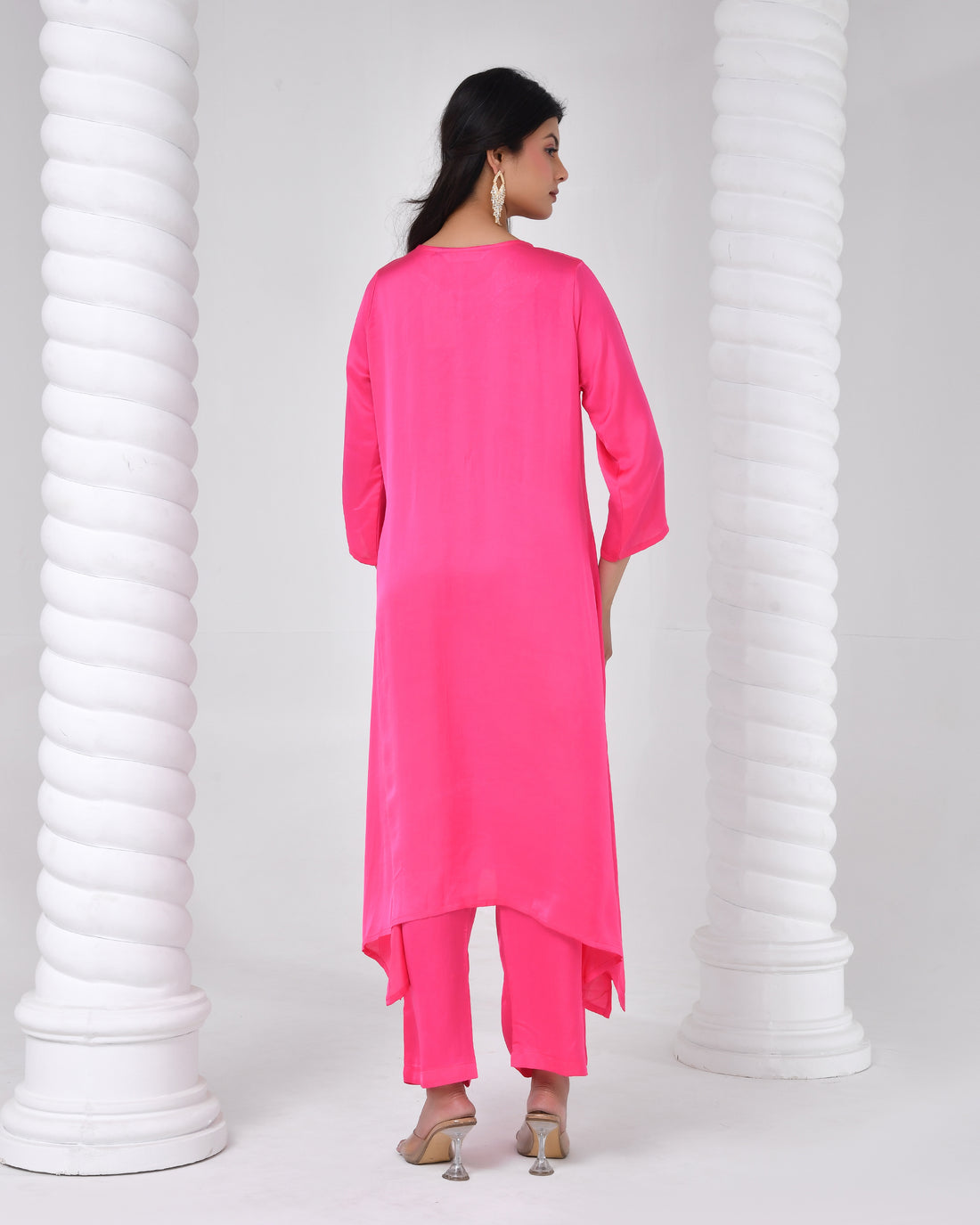 Rani Pink Heritage Kurta Set