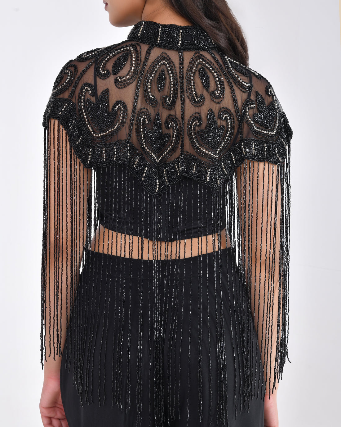 Black Swan Fringe Cape