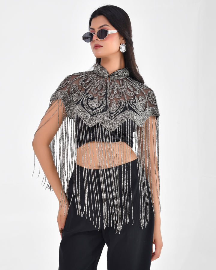 Mercury Swan Fringe Cape