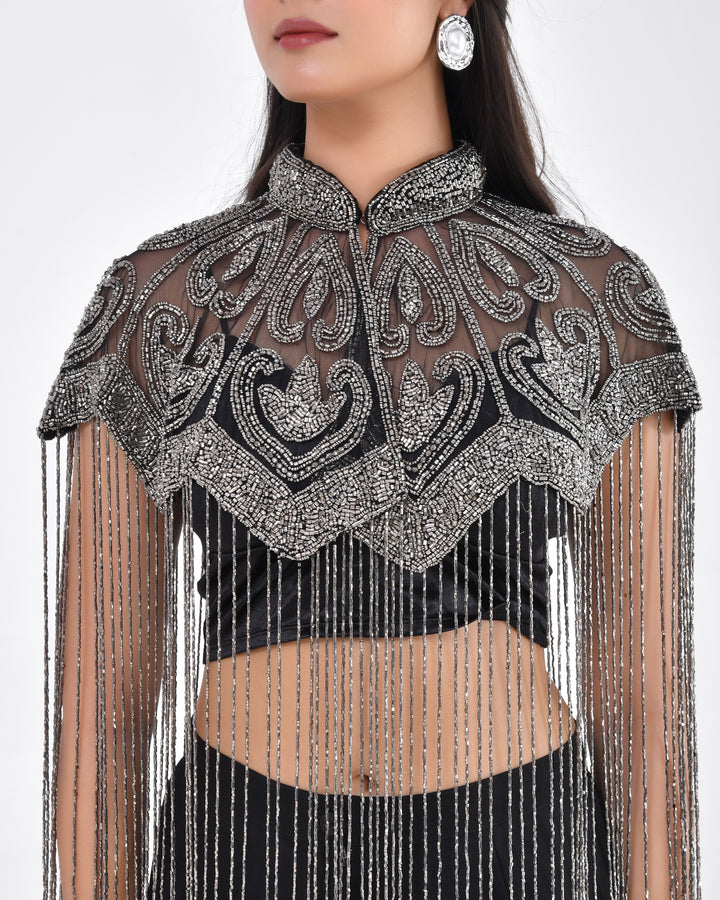 Mercury Swan Fringe Cape
