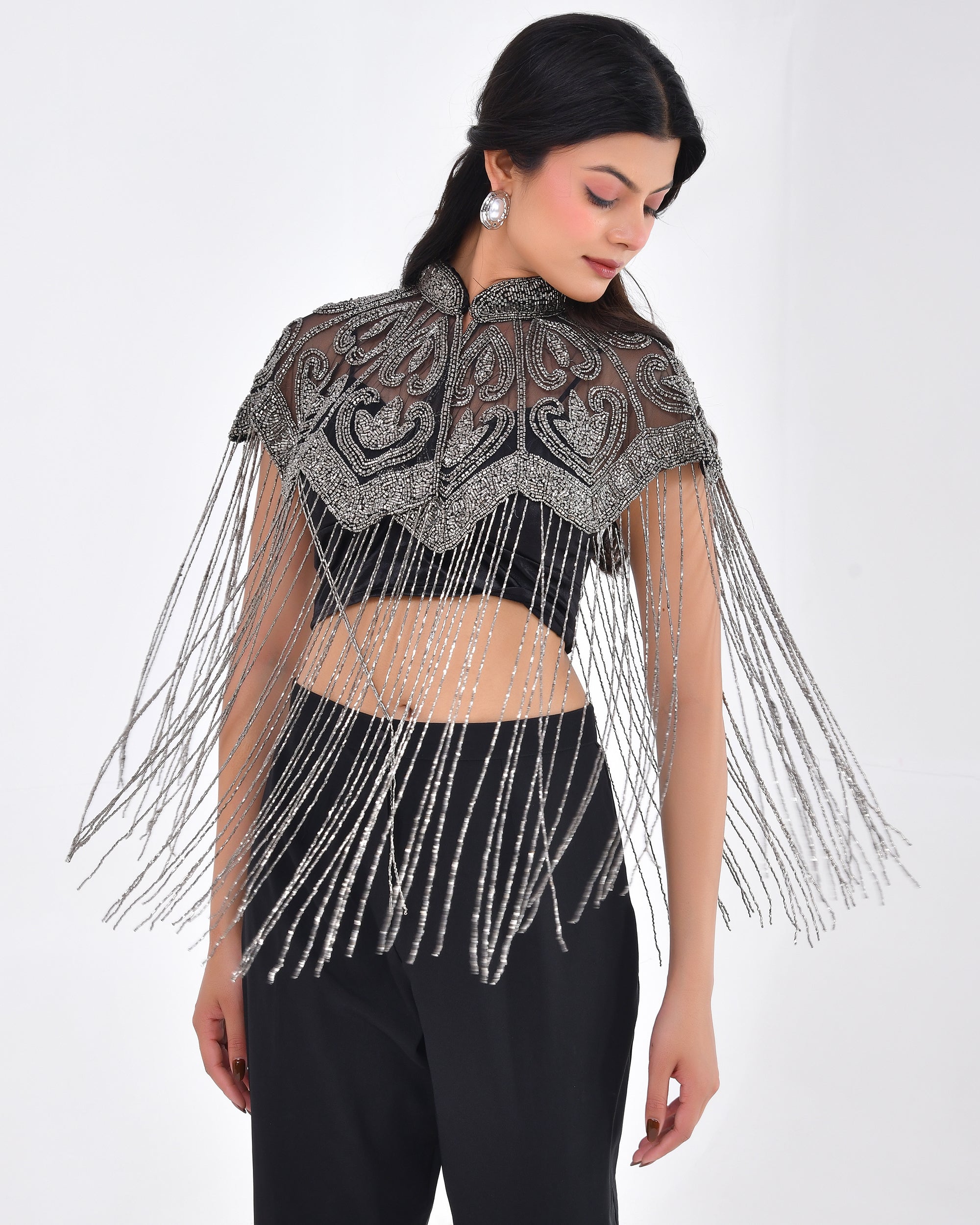 Mercury Swan Fringe Cape