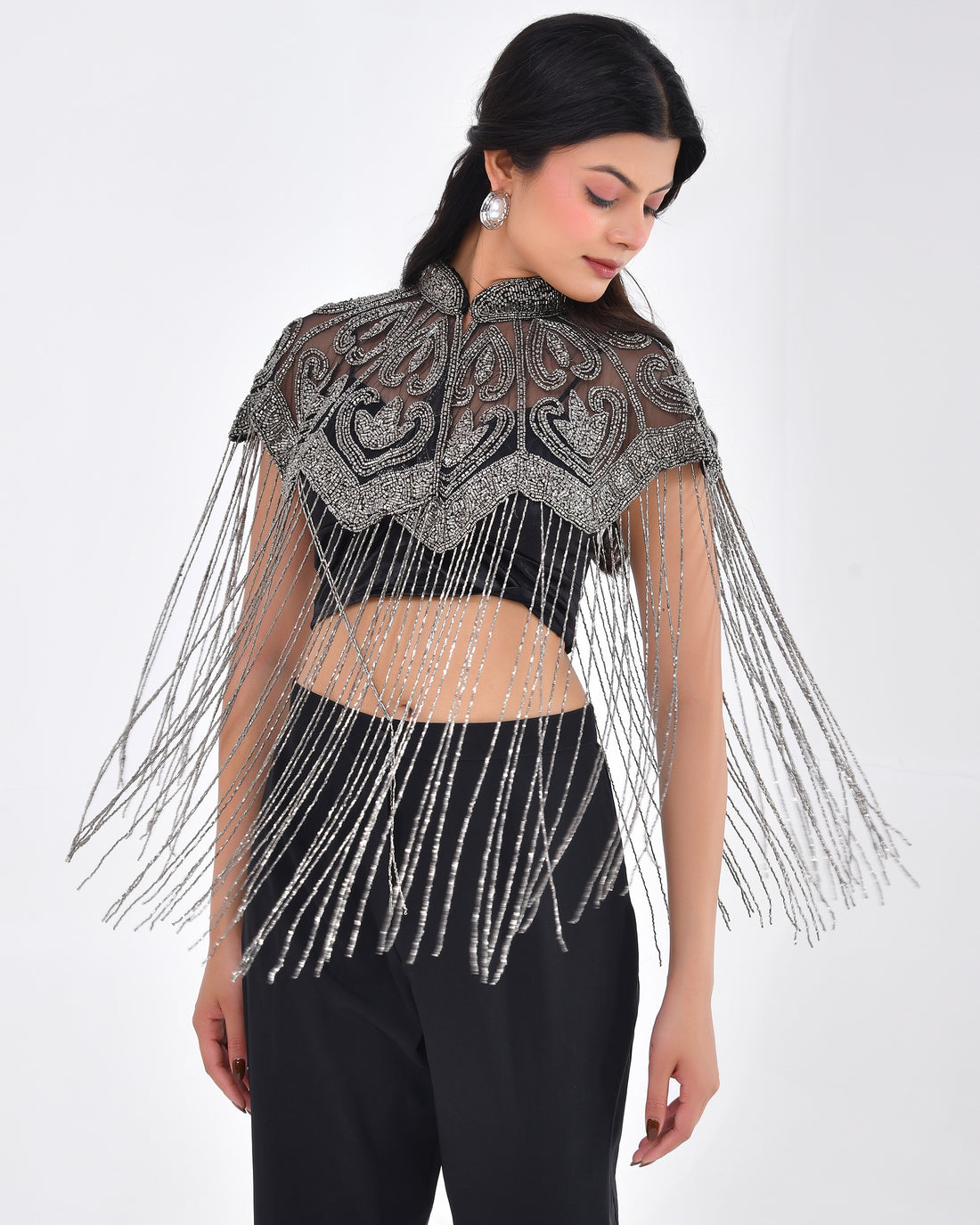 Mercury Swan Fringe Cape