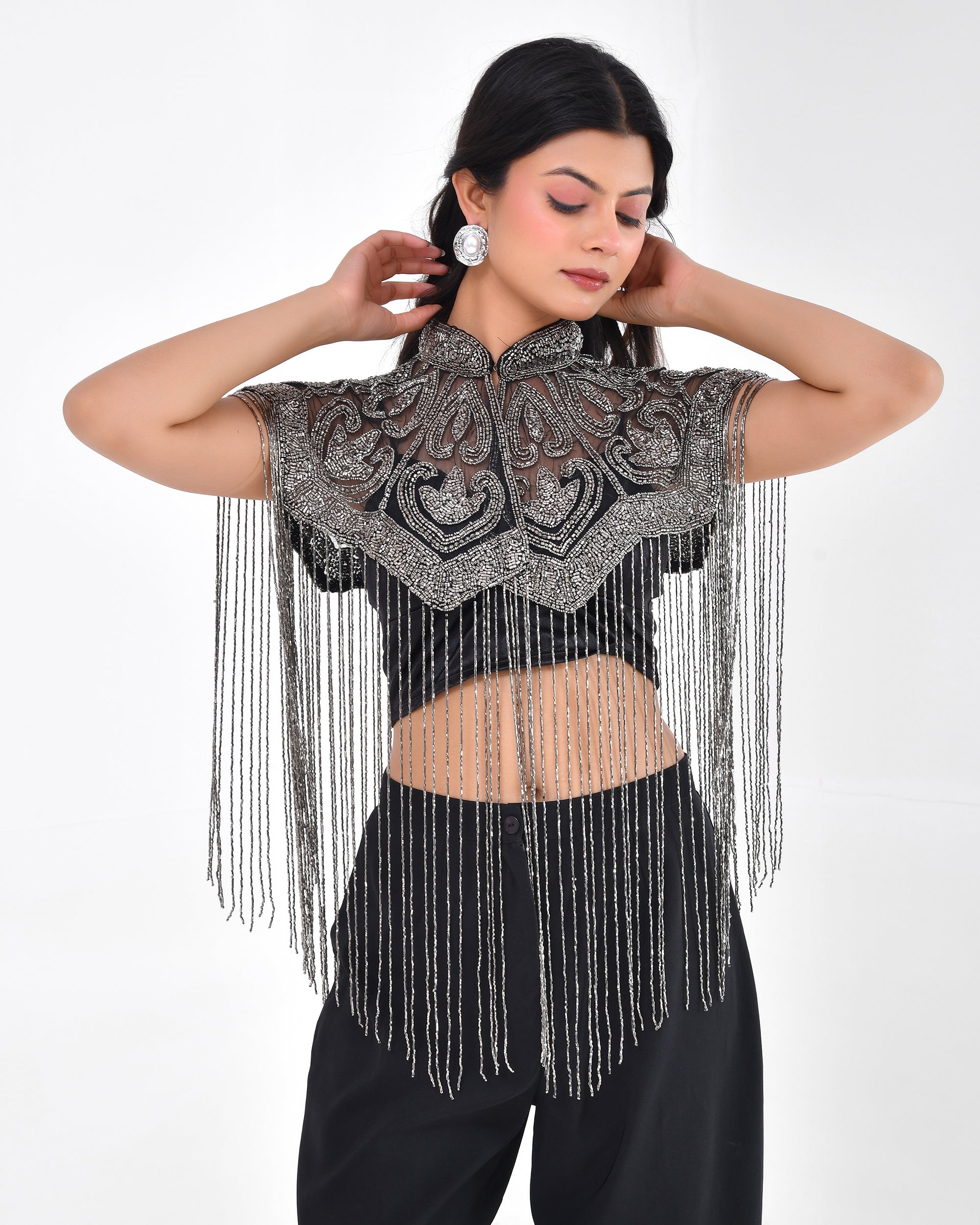 Mercury Swan Fringe Cape