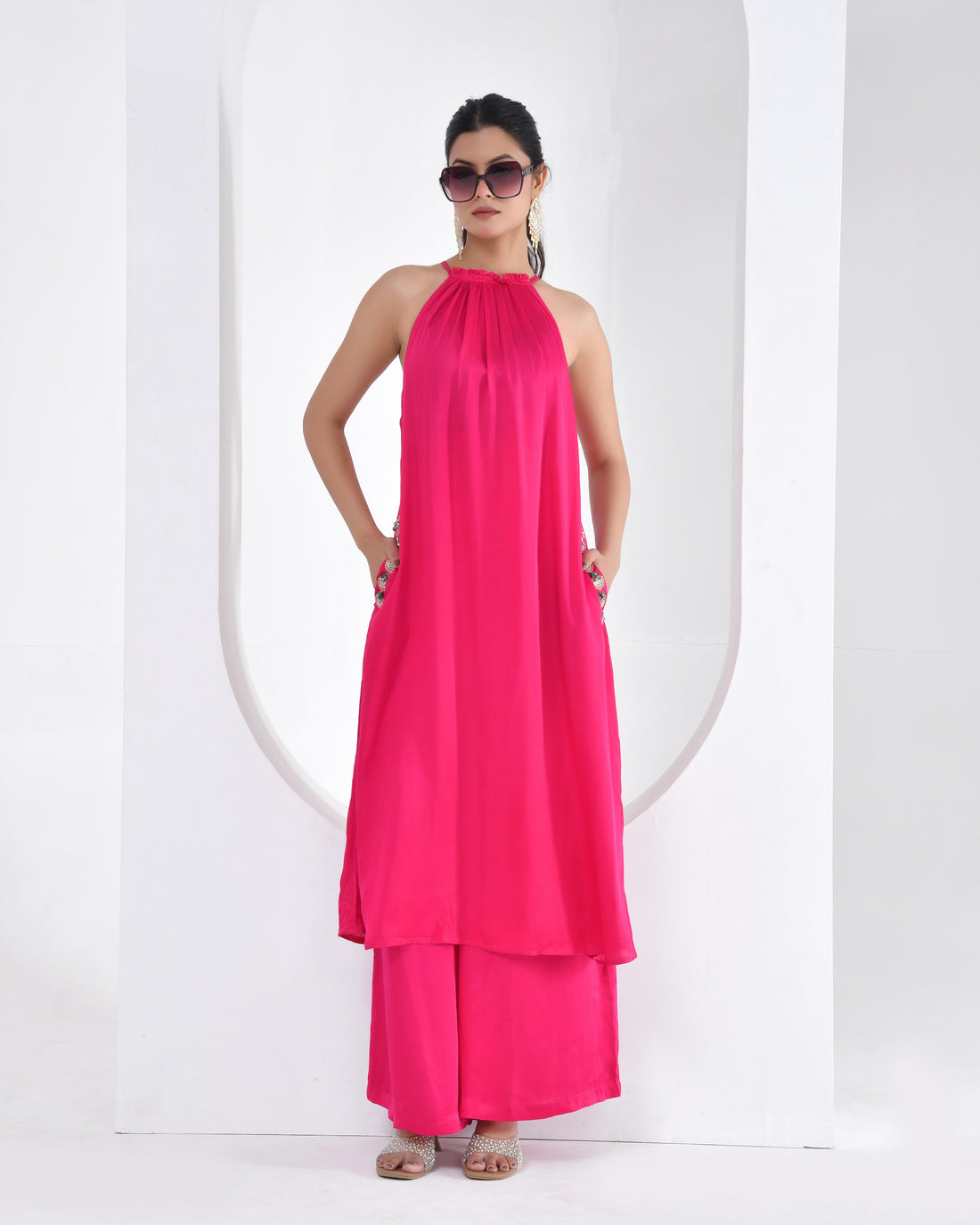 Rani Luxe Halter Pant Suit Set