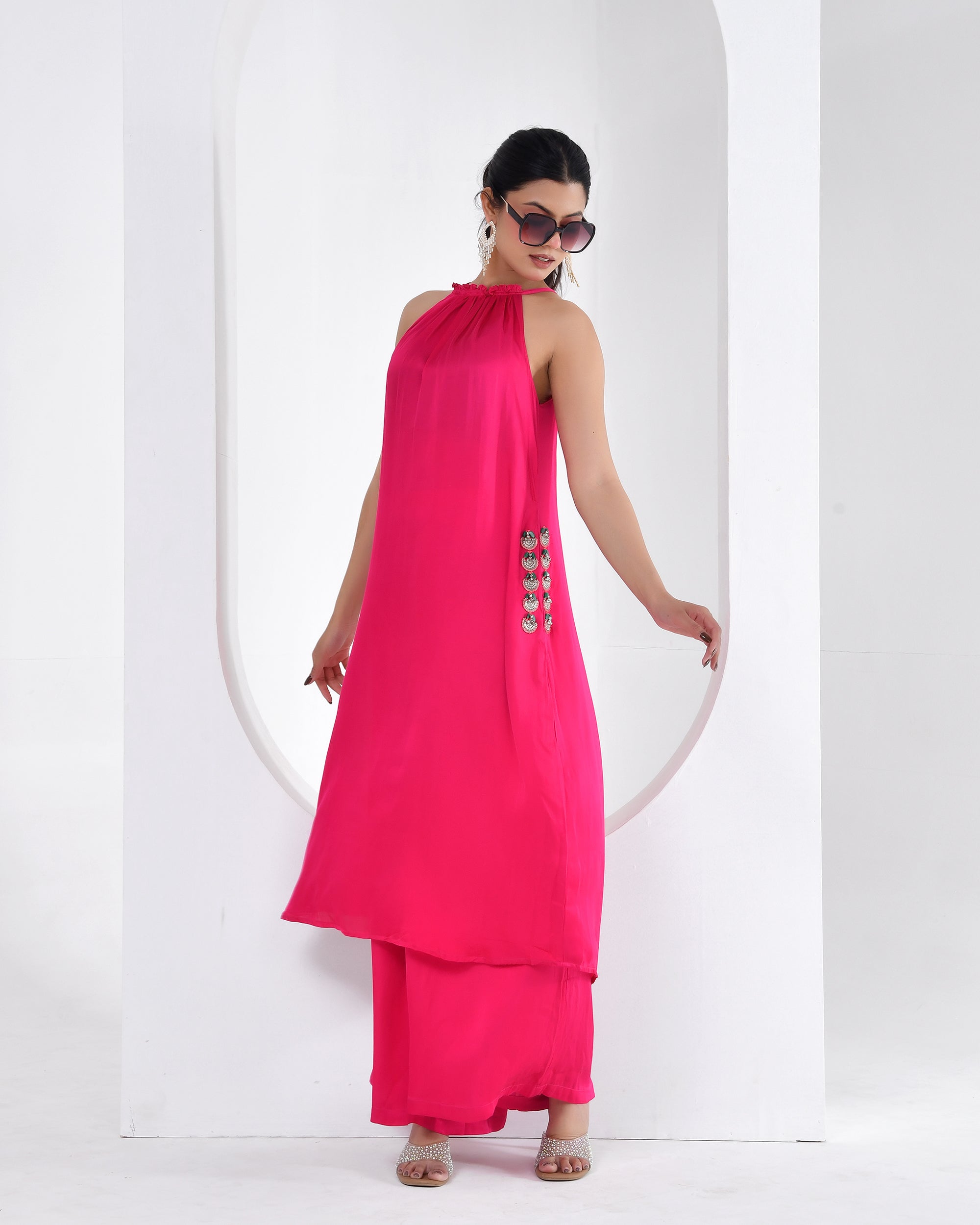 Rani Luxe Halter Pant Suit Set