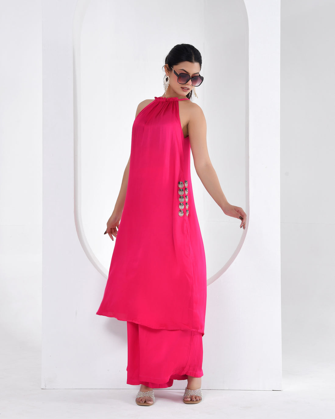 Rani Luxe Halter Pant Suit Set