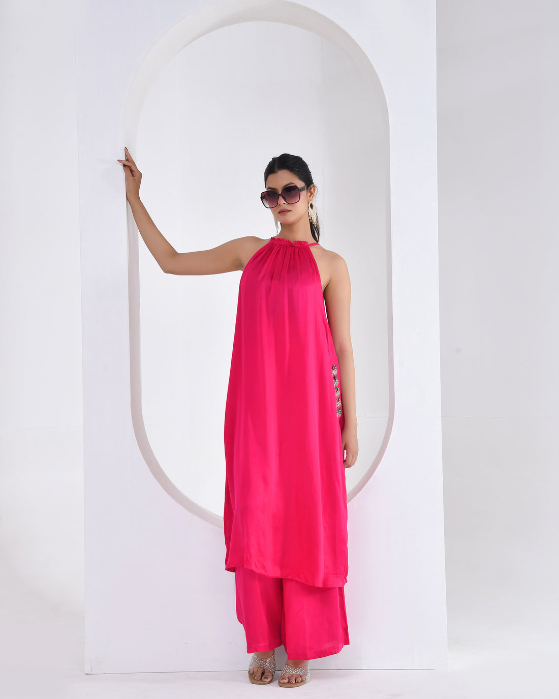 Rani Luxe Halter Pant Suit Set