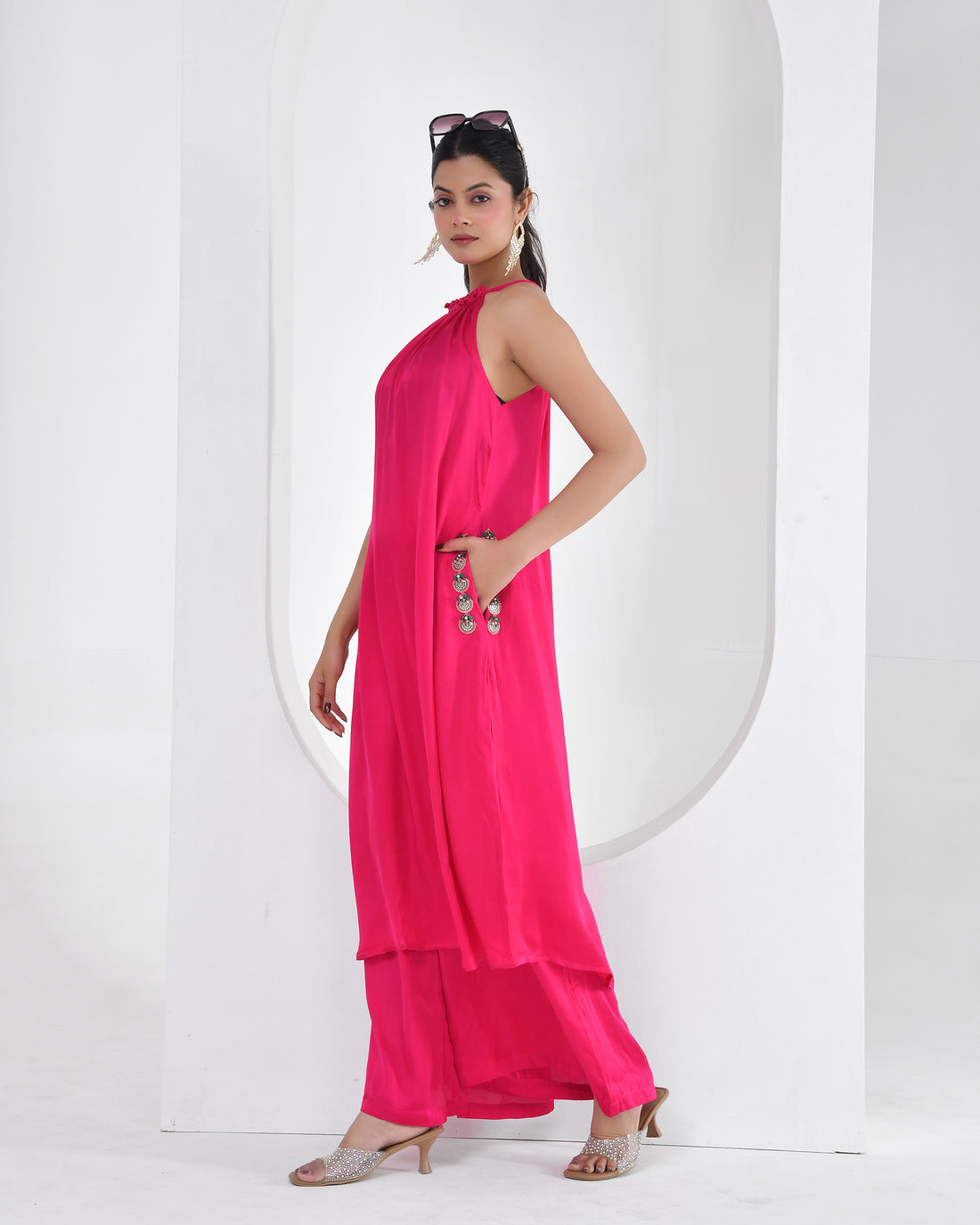 Rani Luxe Halter Pant Suit Set
