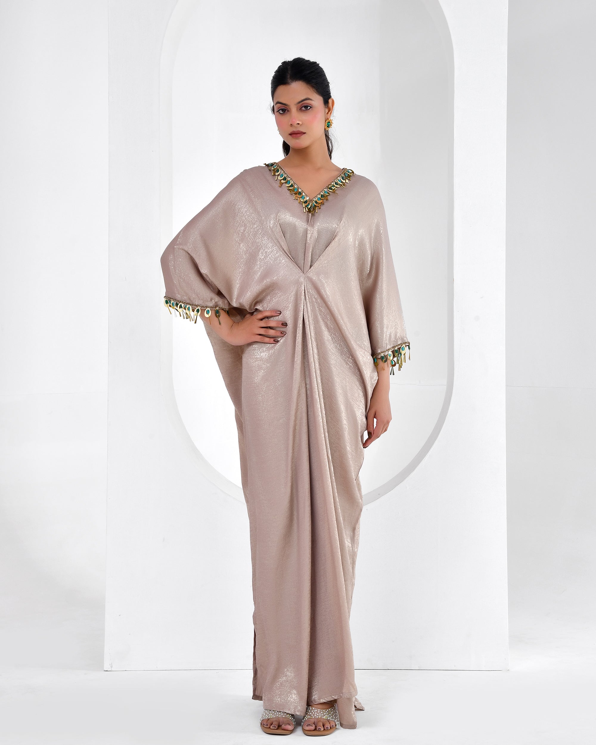 Cocktail  Kaftan Shimmer Dress