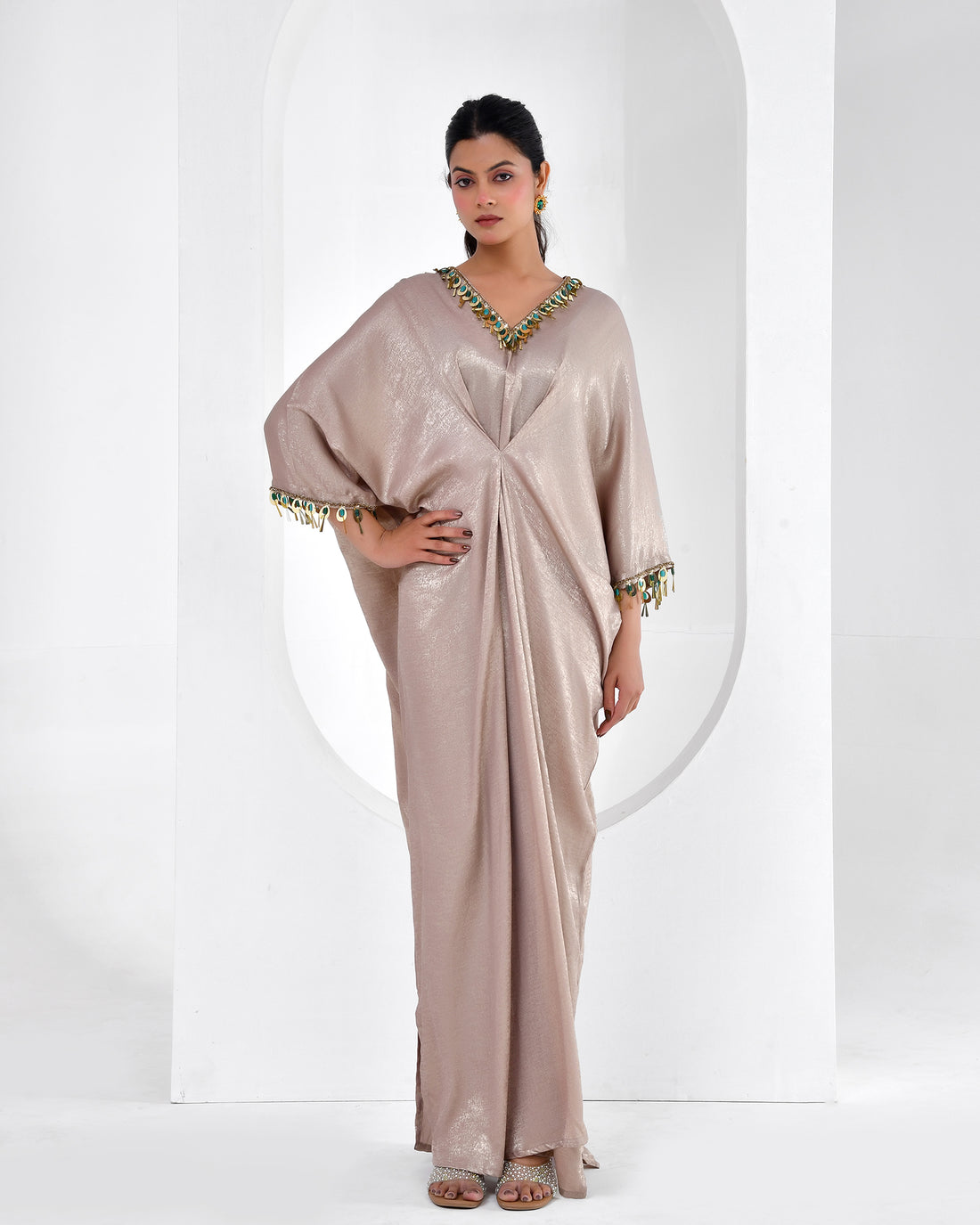 Cocktail  Kaftan Shimmer Dress