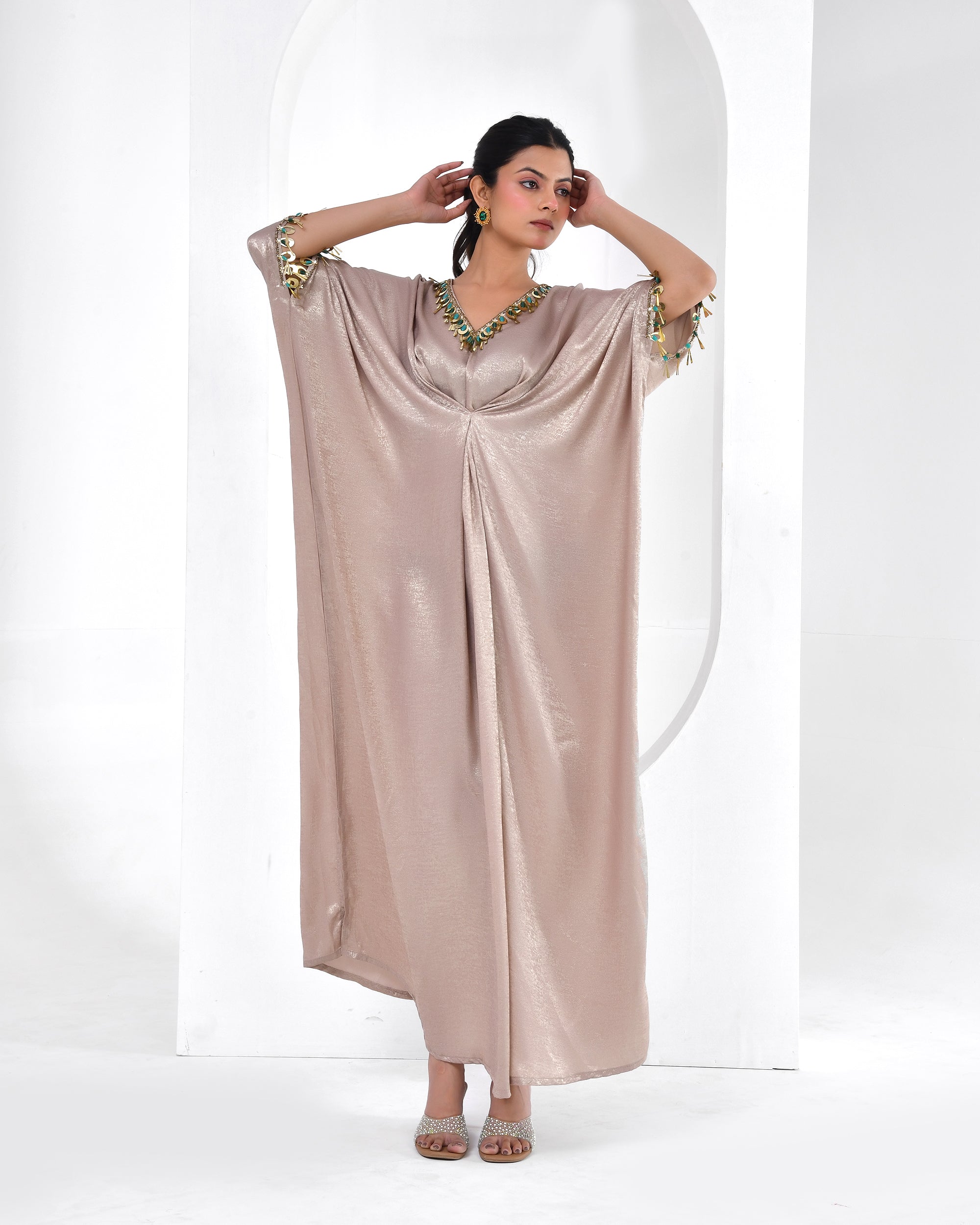 Cocktail  Kaftan Shimmer Dress